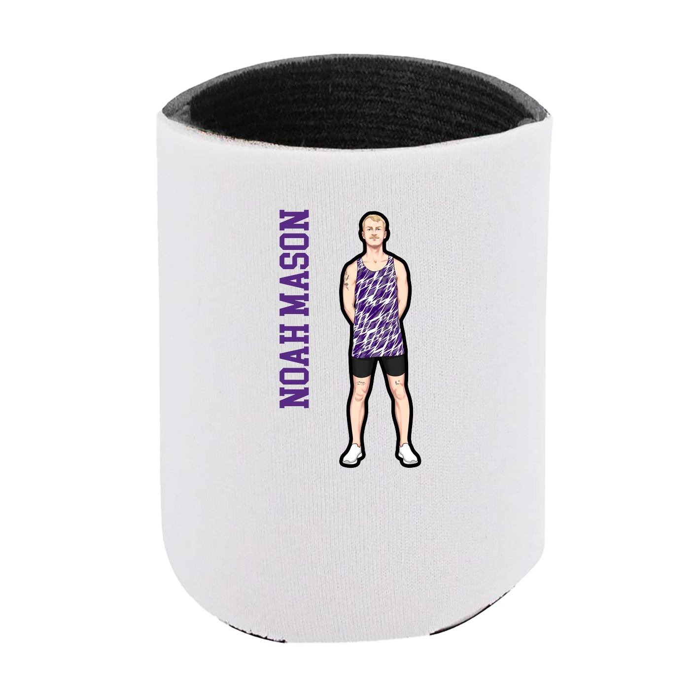 Can Holder — Name Vertical in White