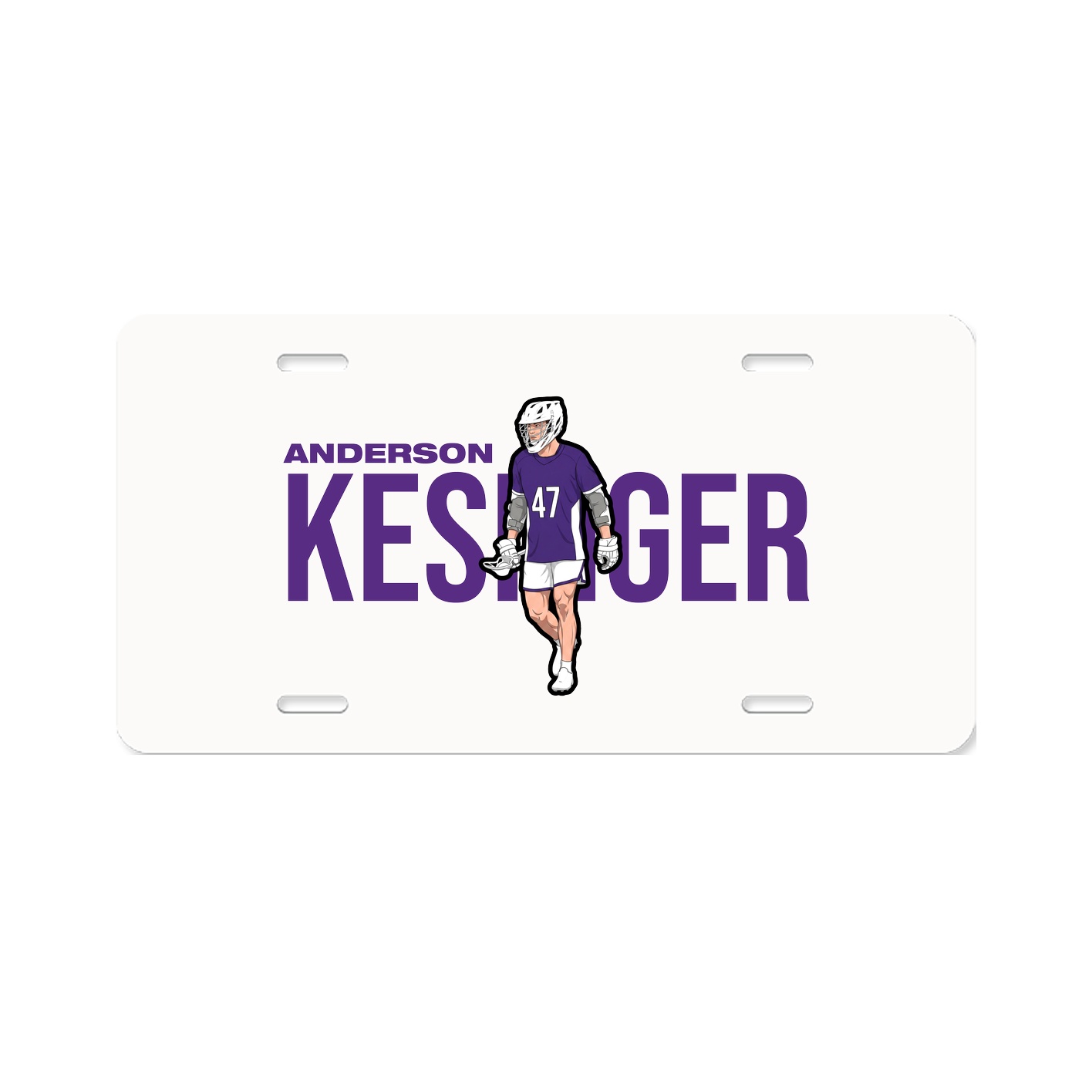 License Plate — Player Name in Classic