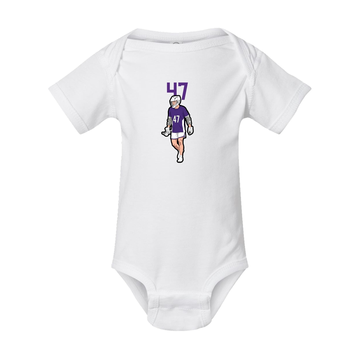 Baby Onesie — Number Top in White