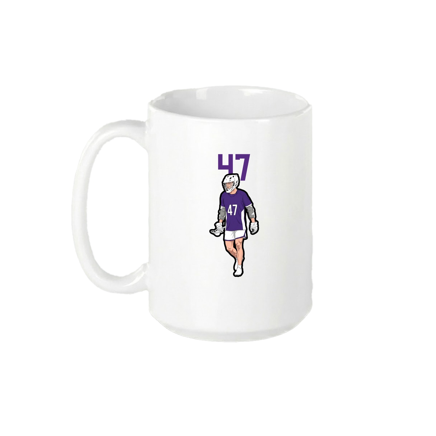 15oz Coffee Mug — Number Top in White