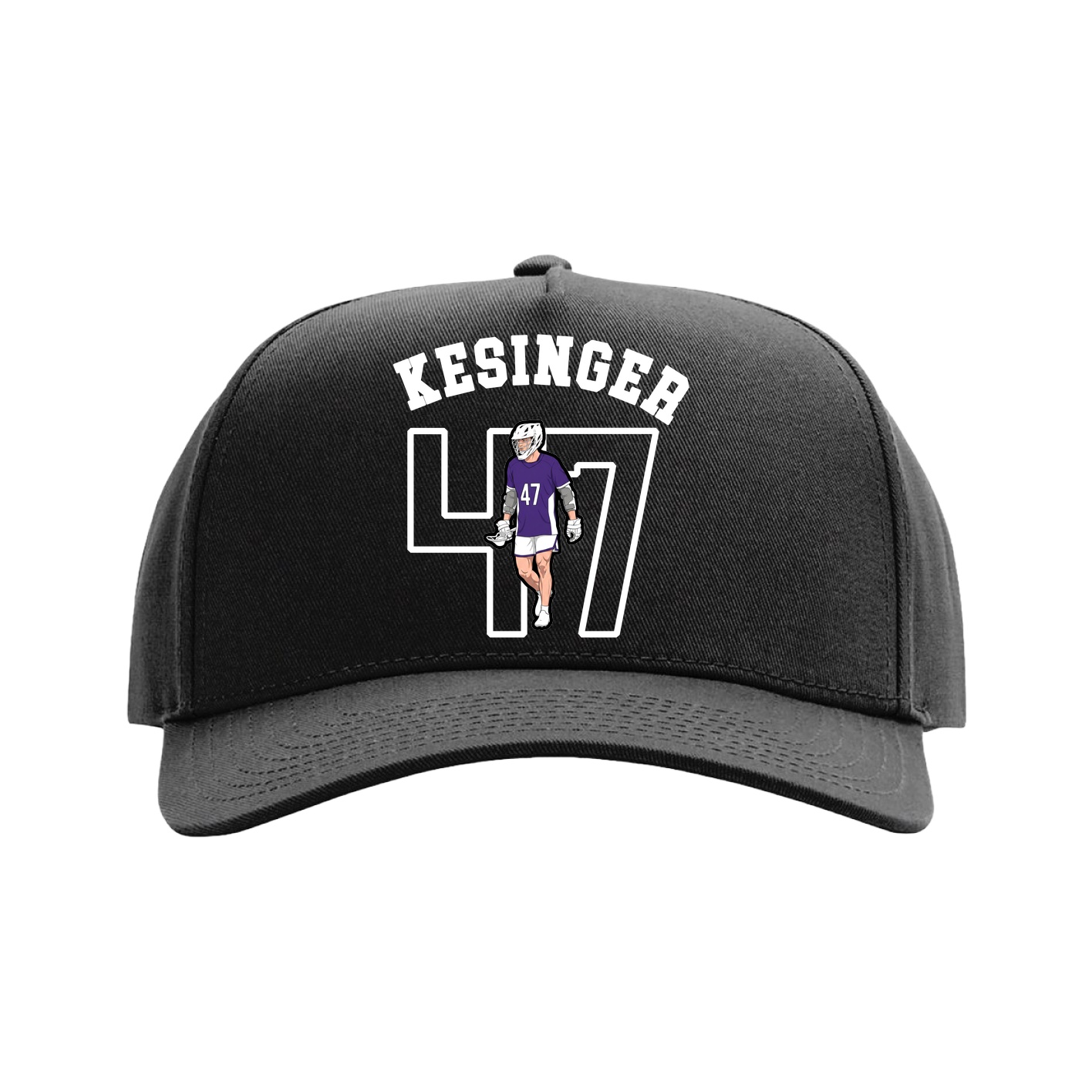 Full Fabric Five-Panel Champ Cap — Shirsey Arch in Black