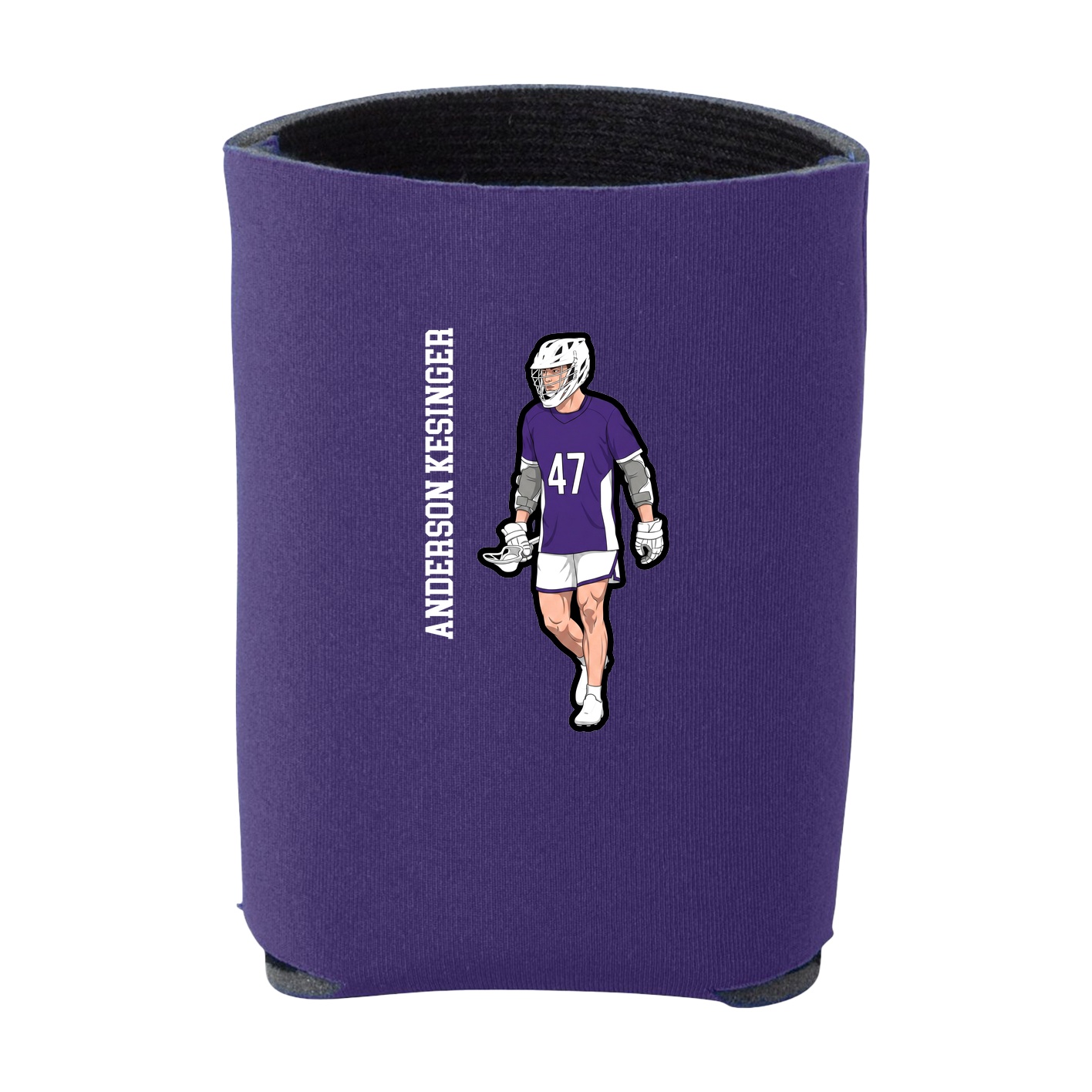 Can Holder — Name Vertical in Purple