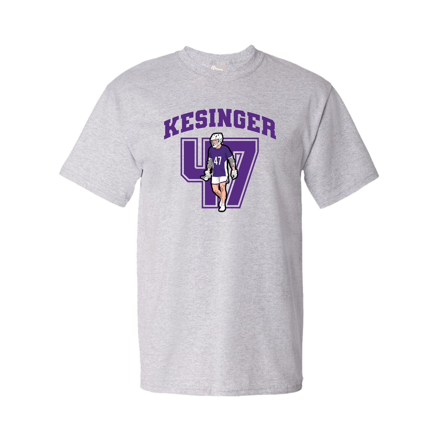 Youth Tee — Number in Grey
