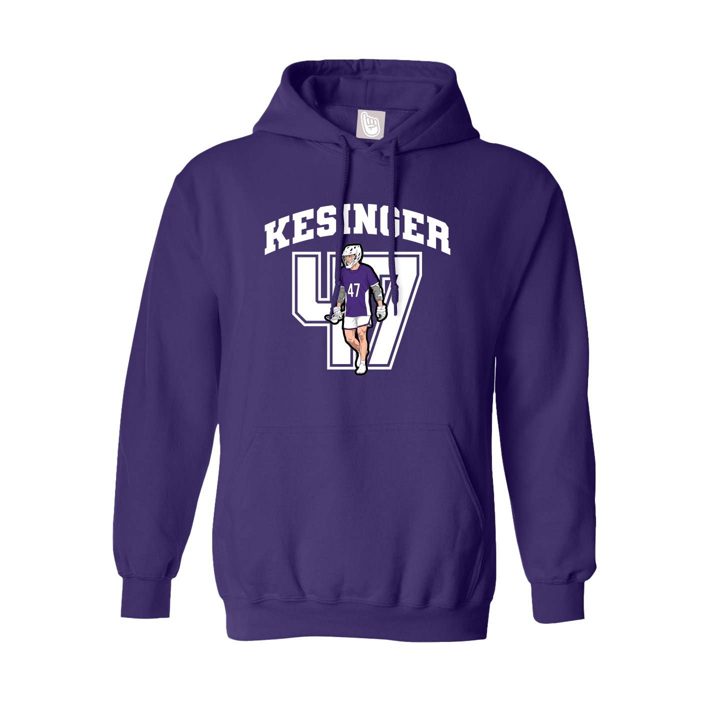 Hoodie — Number in Purple
