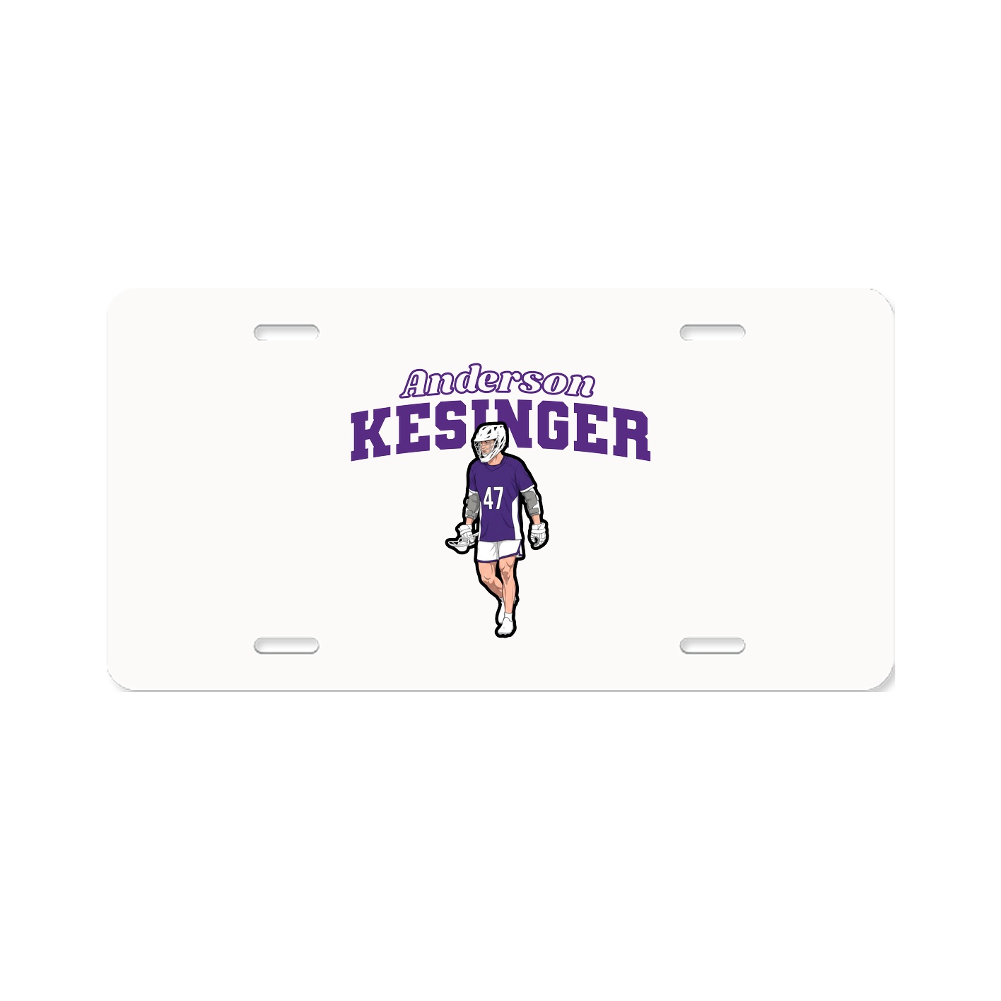 License Plate — Name Arch in Classic