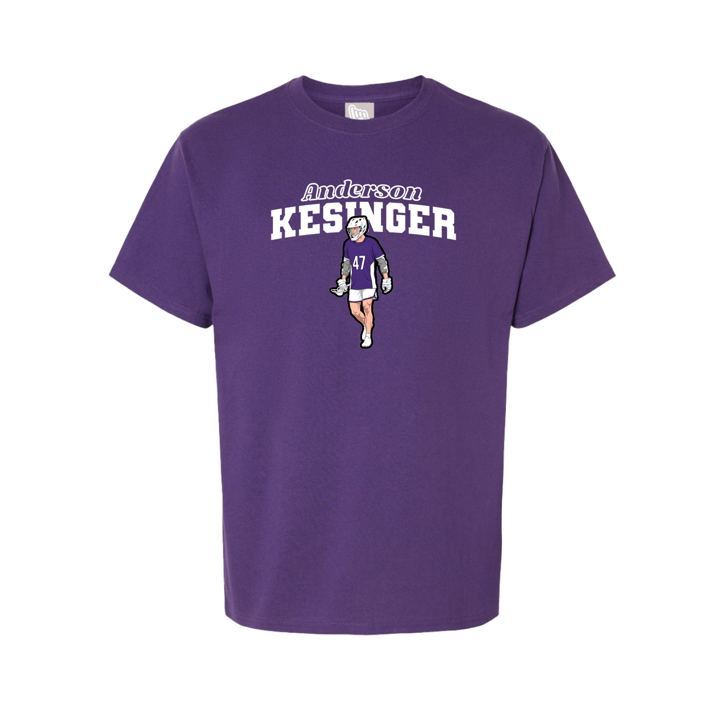 Youth Tee — Name Arch in Purple