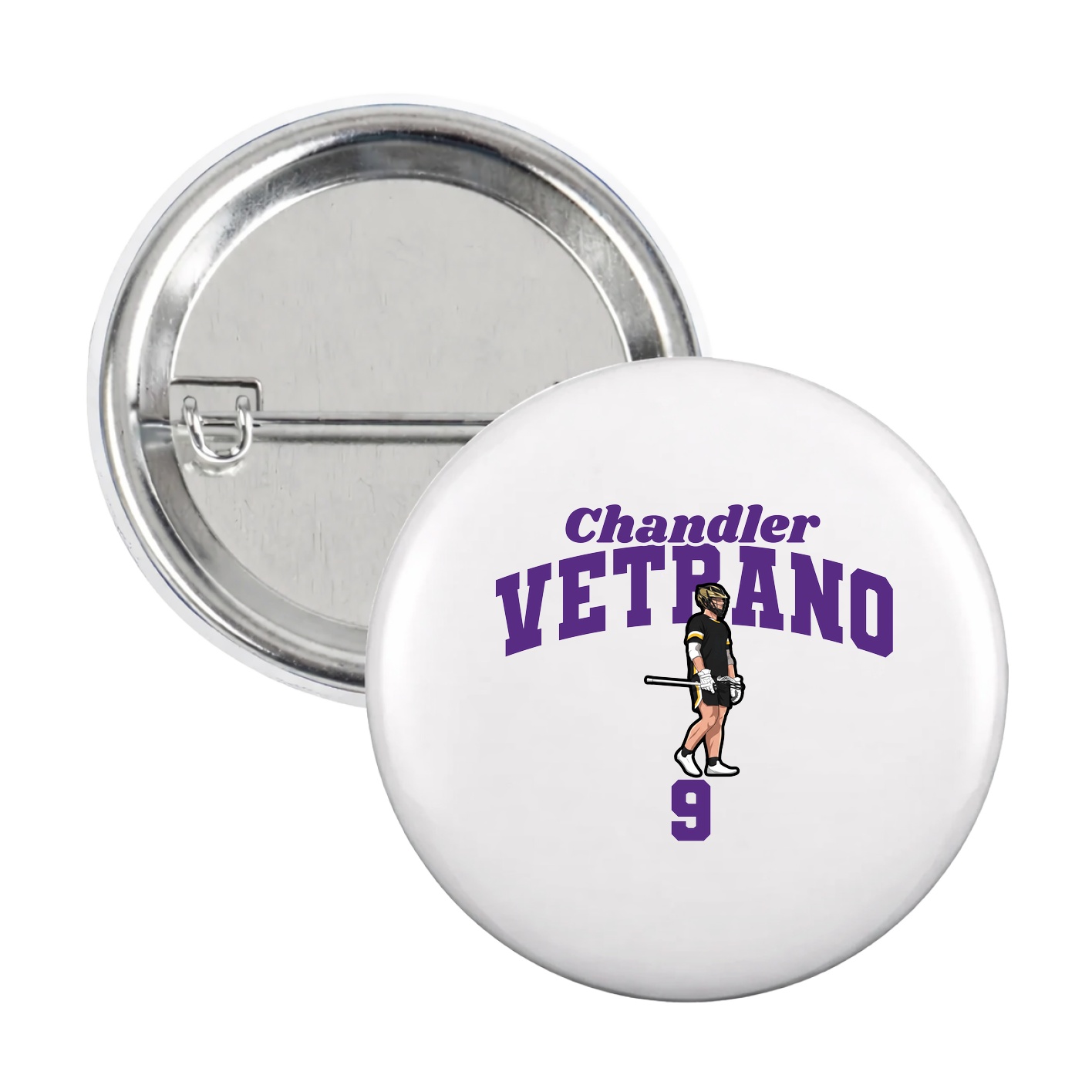 Game Day Button — Signature Arch in White