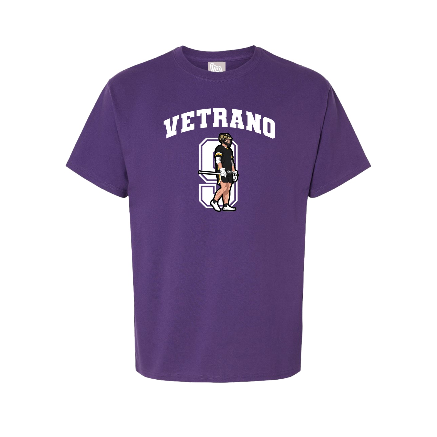 Youth Tee — Number in Purple