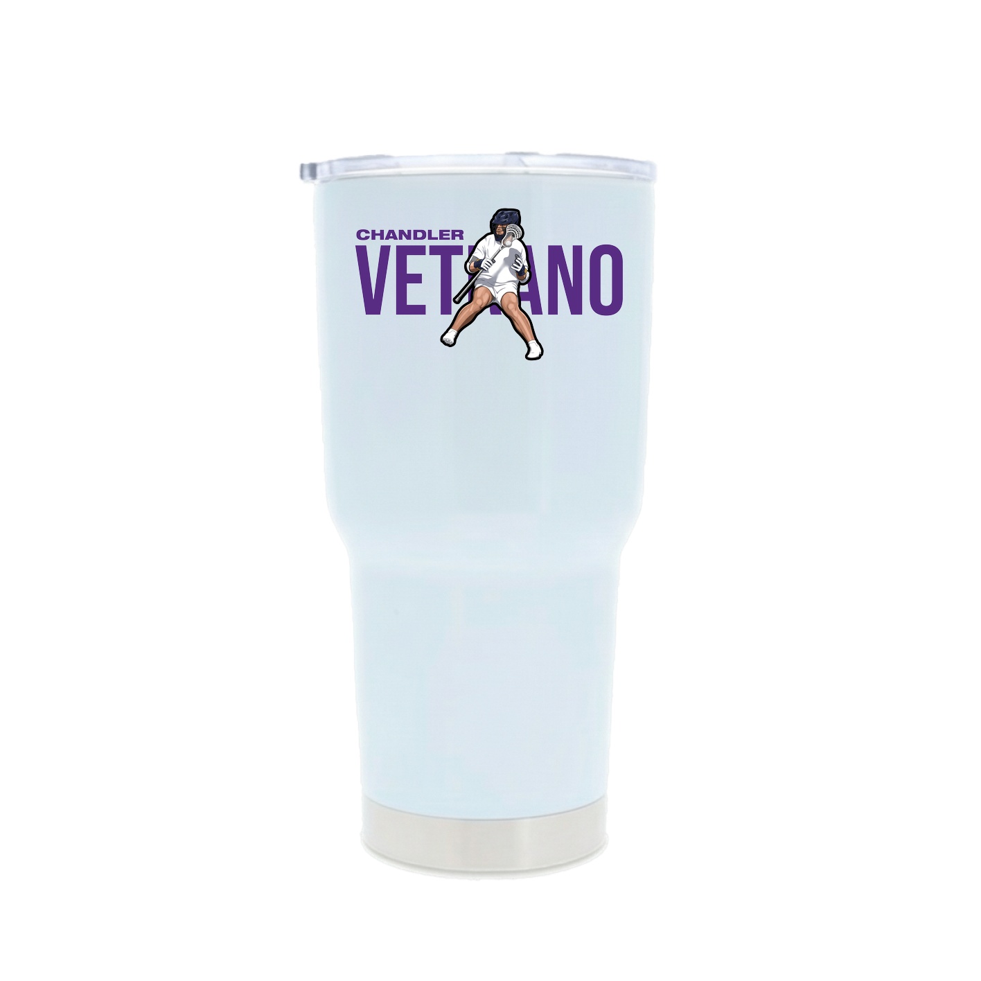 30oz Stainless Steel Tumbler — Player Name in White