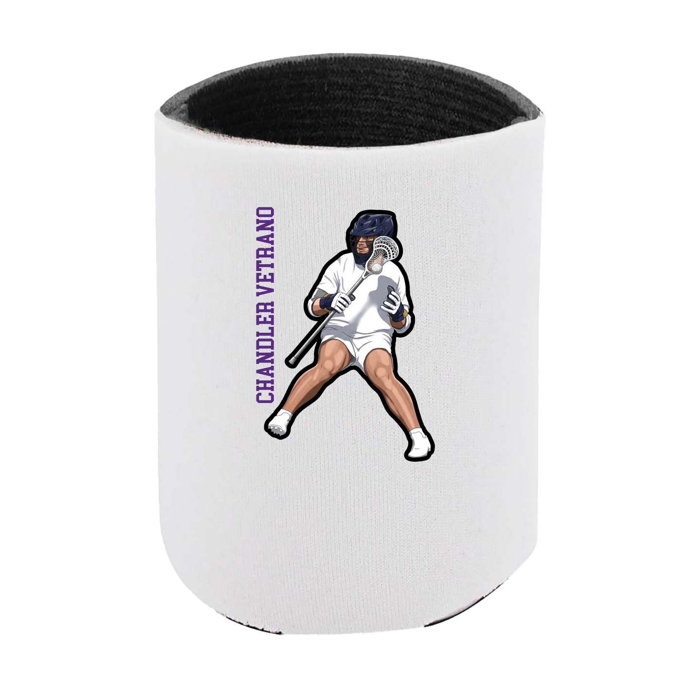 Can Holder — Name Vertical in White