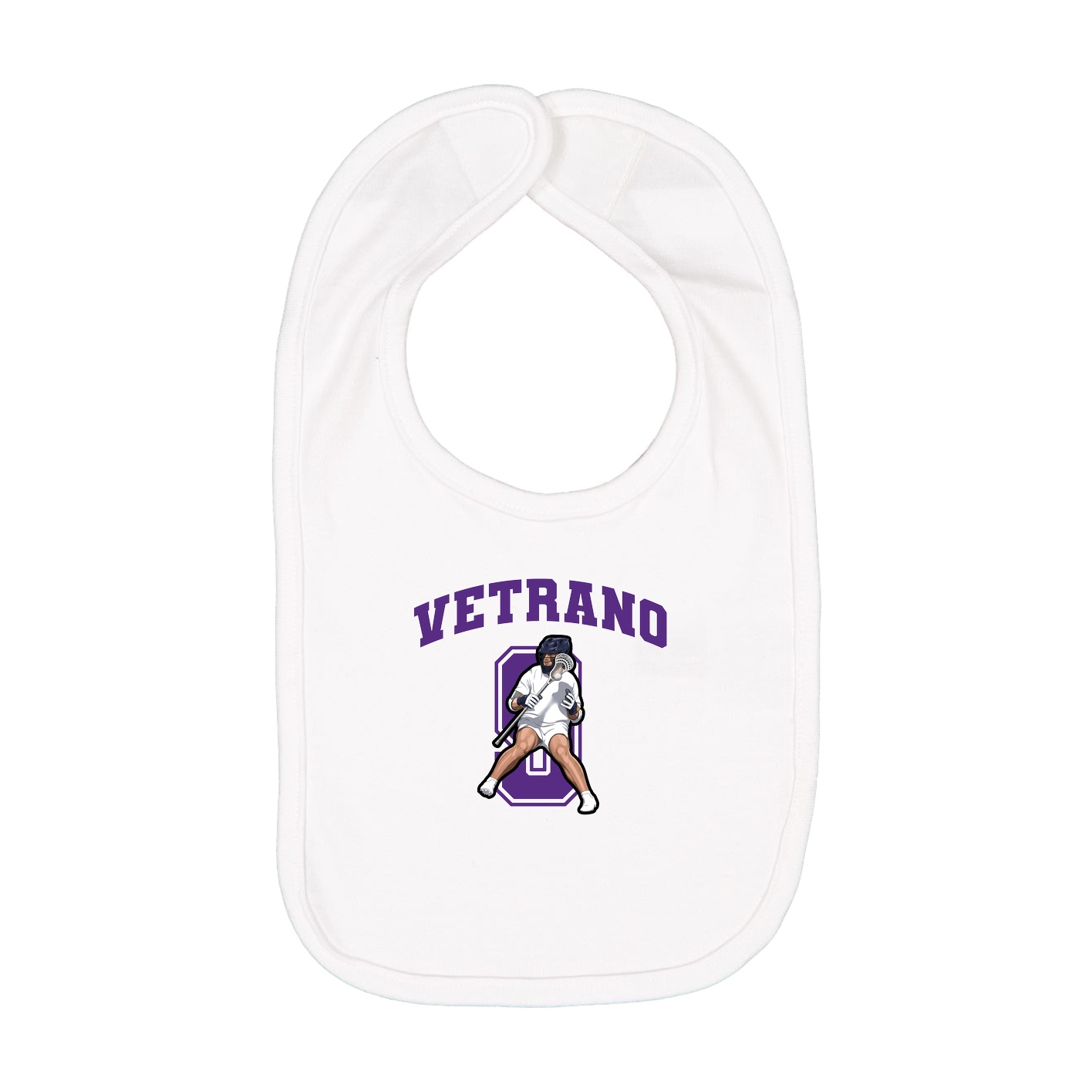 Infant Bib — Number in White