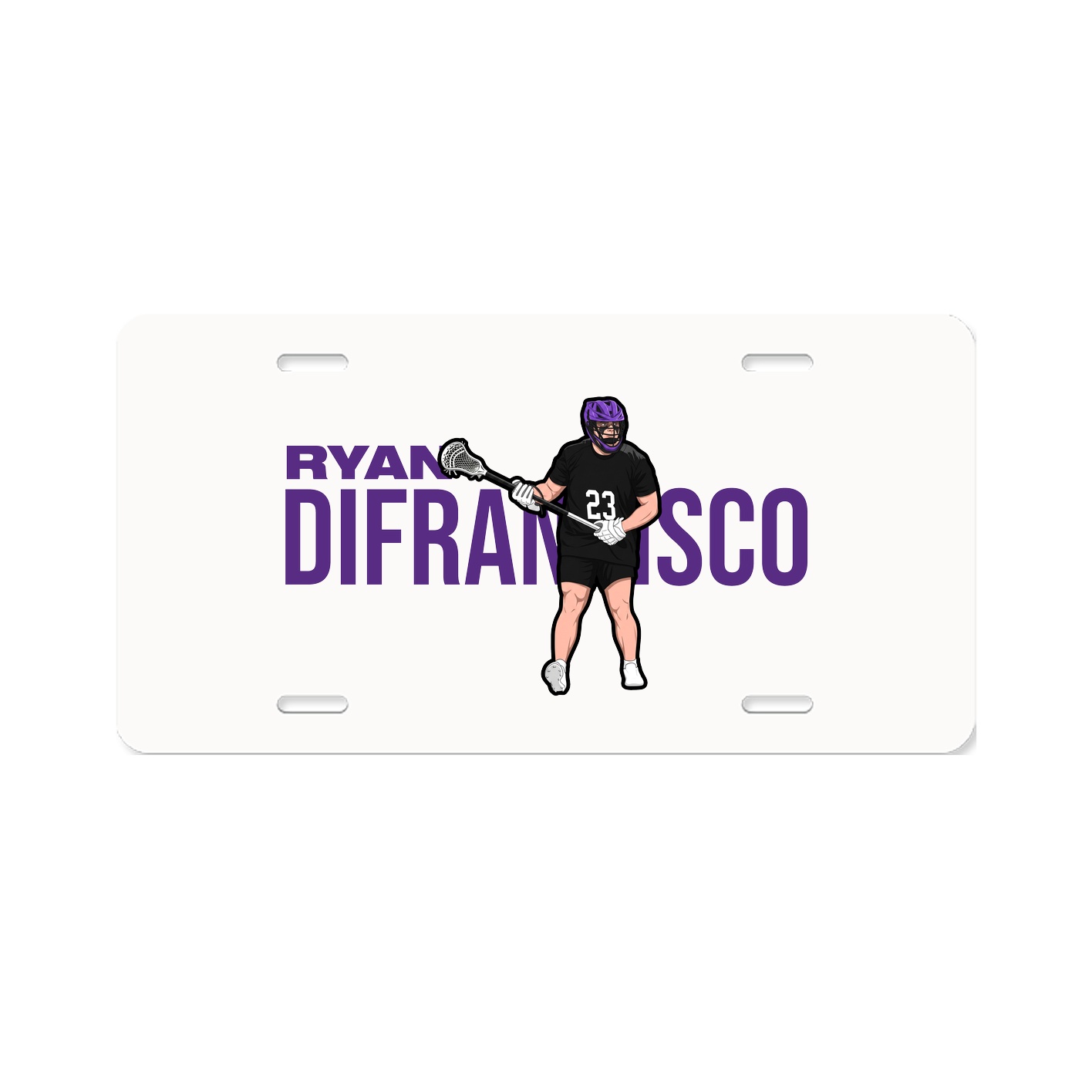 License Plate — Player Name in Classic