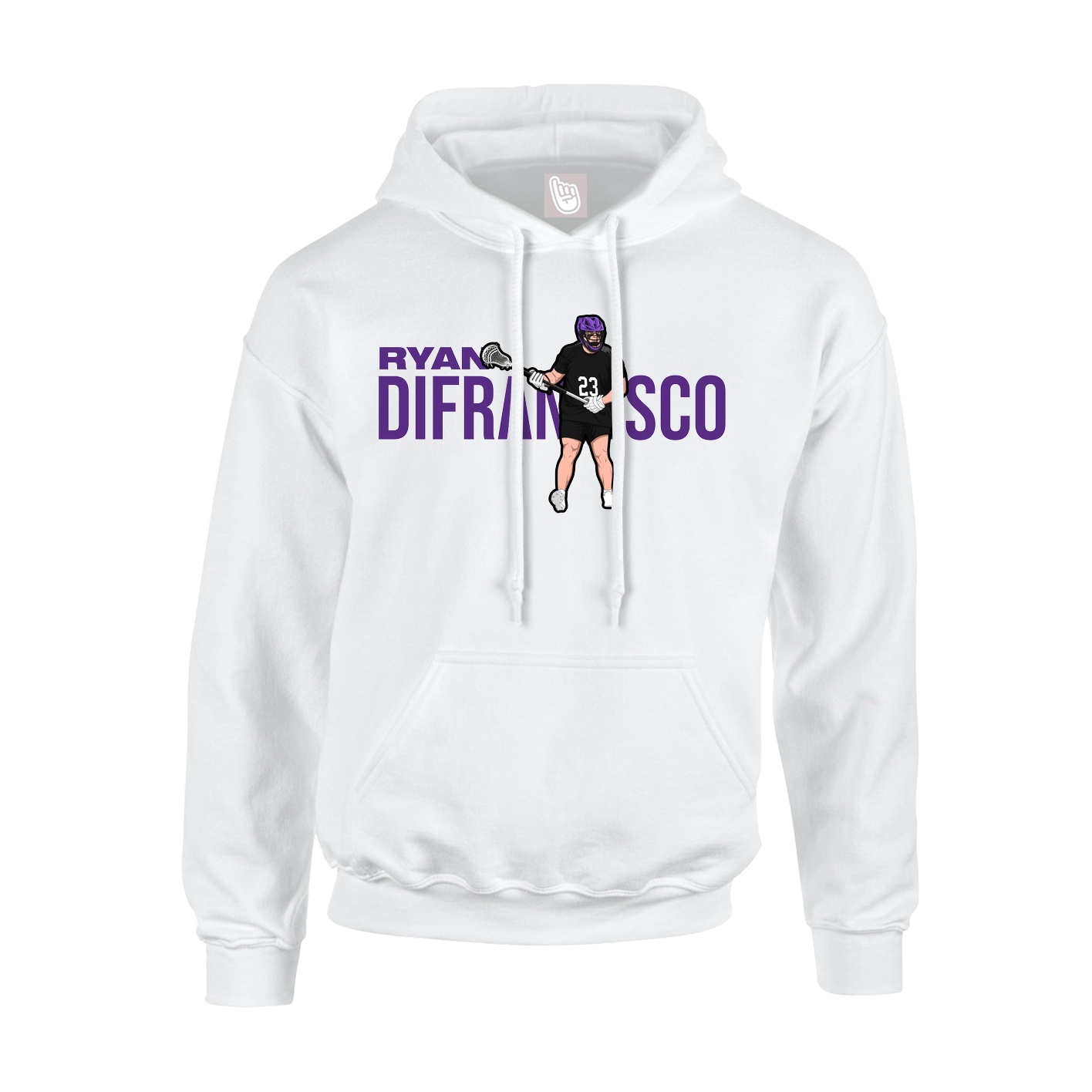 Hoodie — Player Name in White