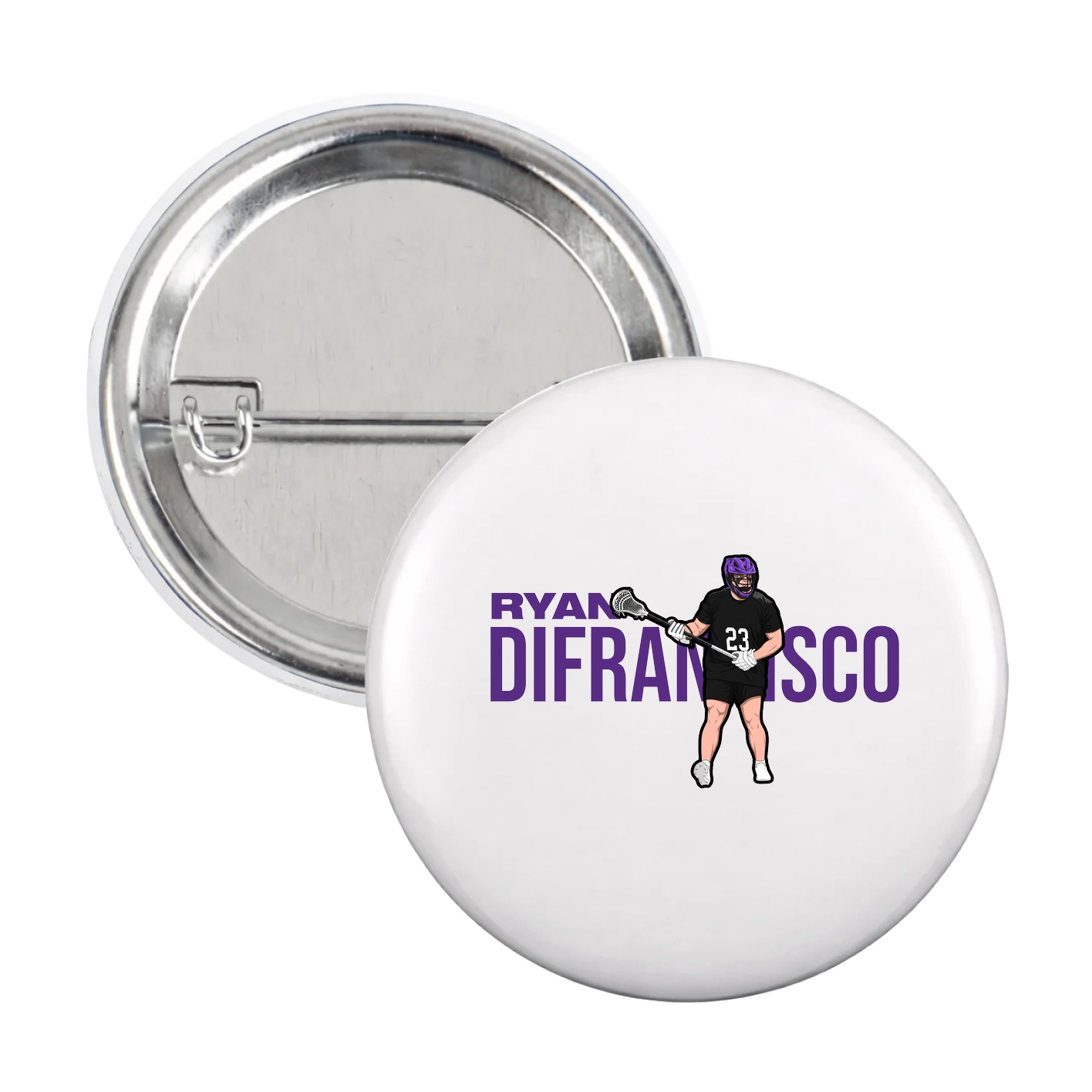 Game Day Button — Player Name in White