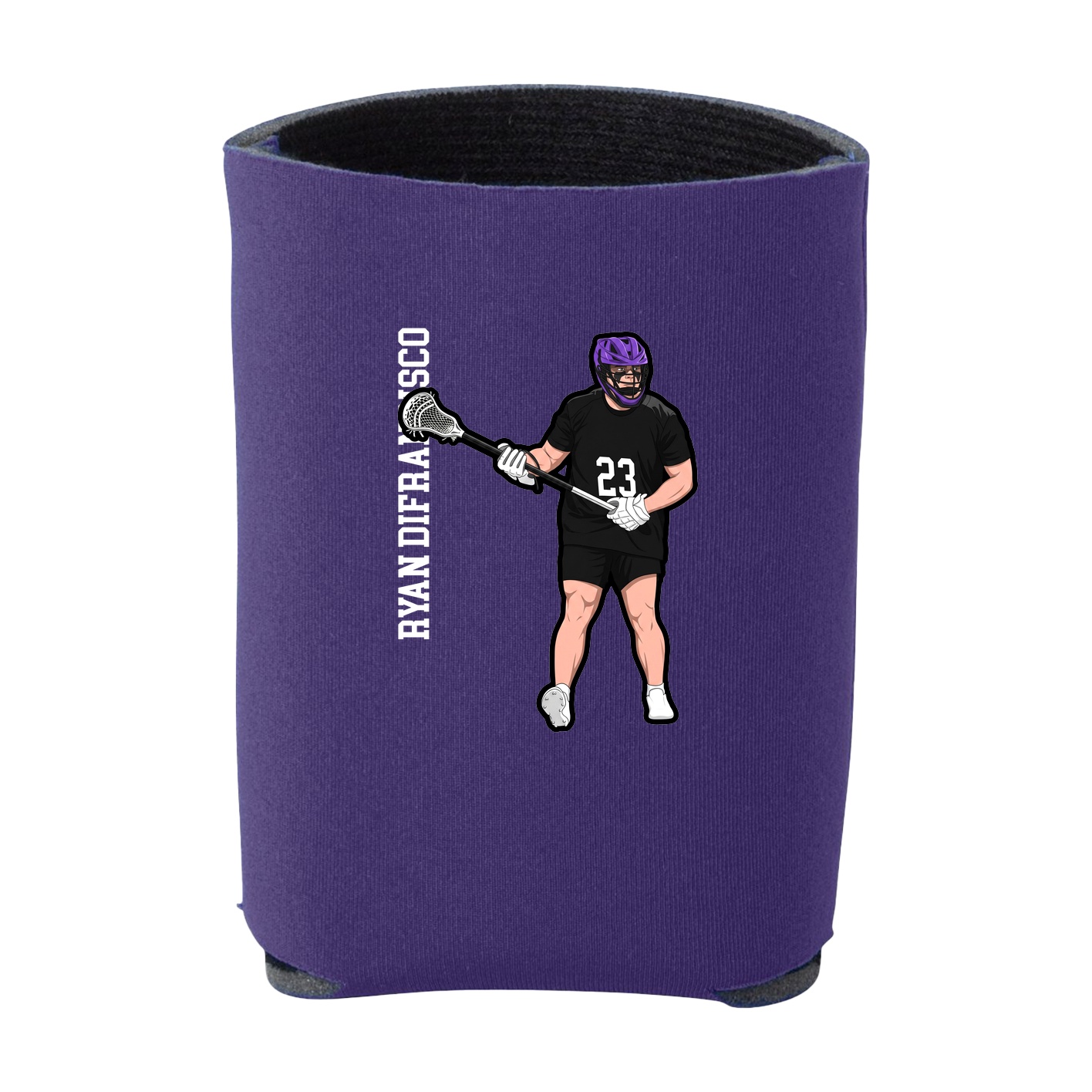 Can Holder — Name Vertical in Purple