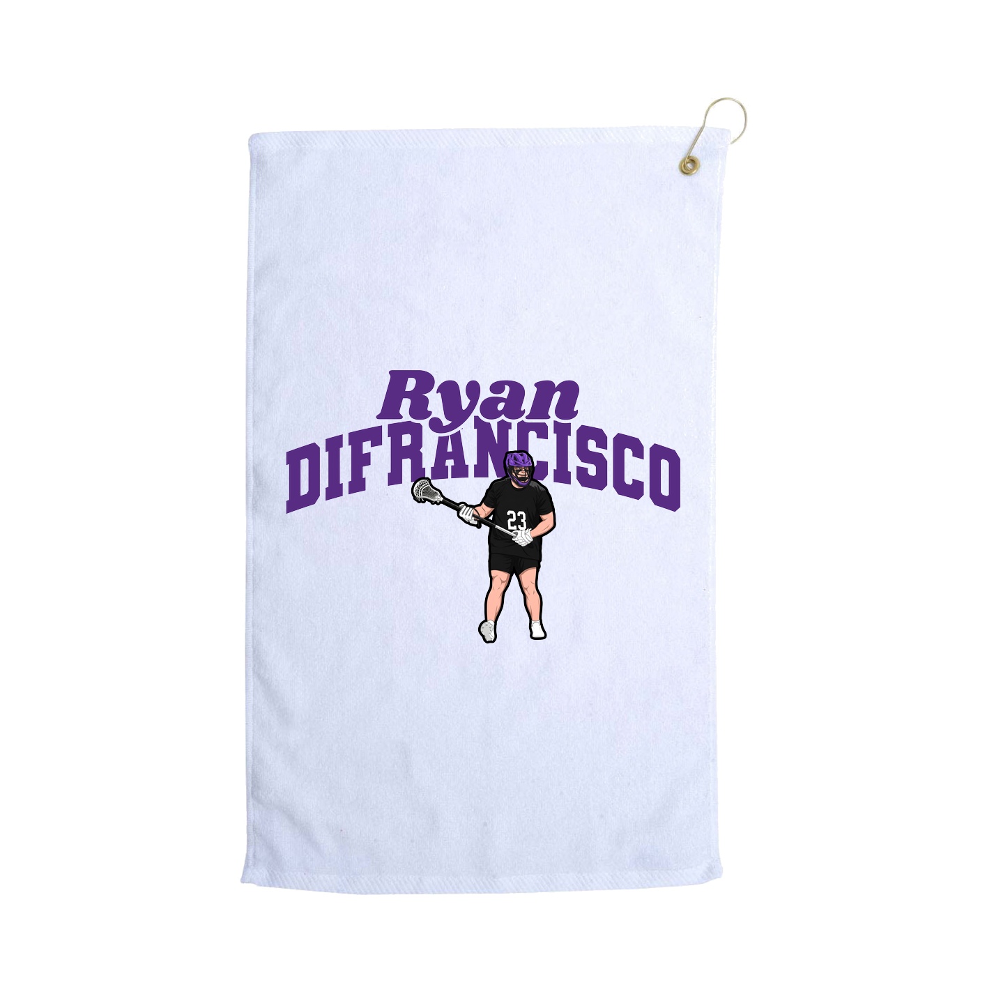 Golf Towel — Signature Arch in White