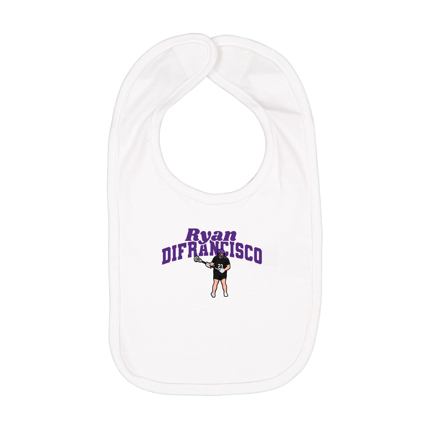 Infant Bib — Signature Arch in White