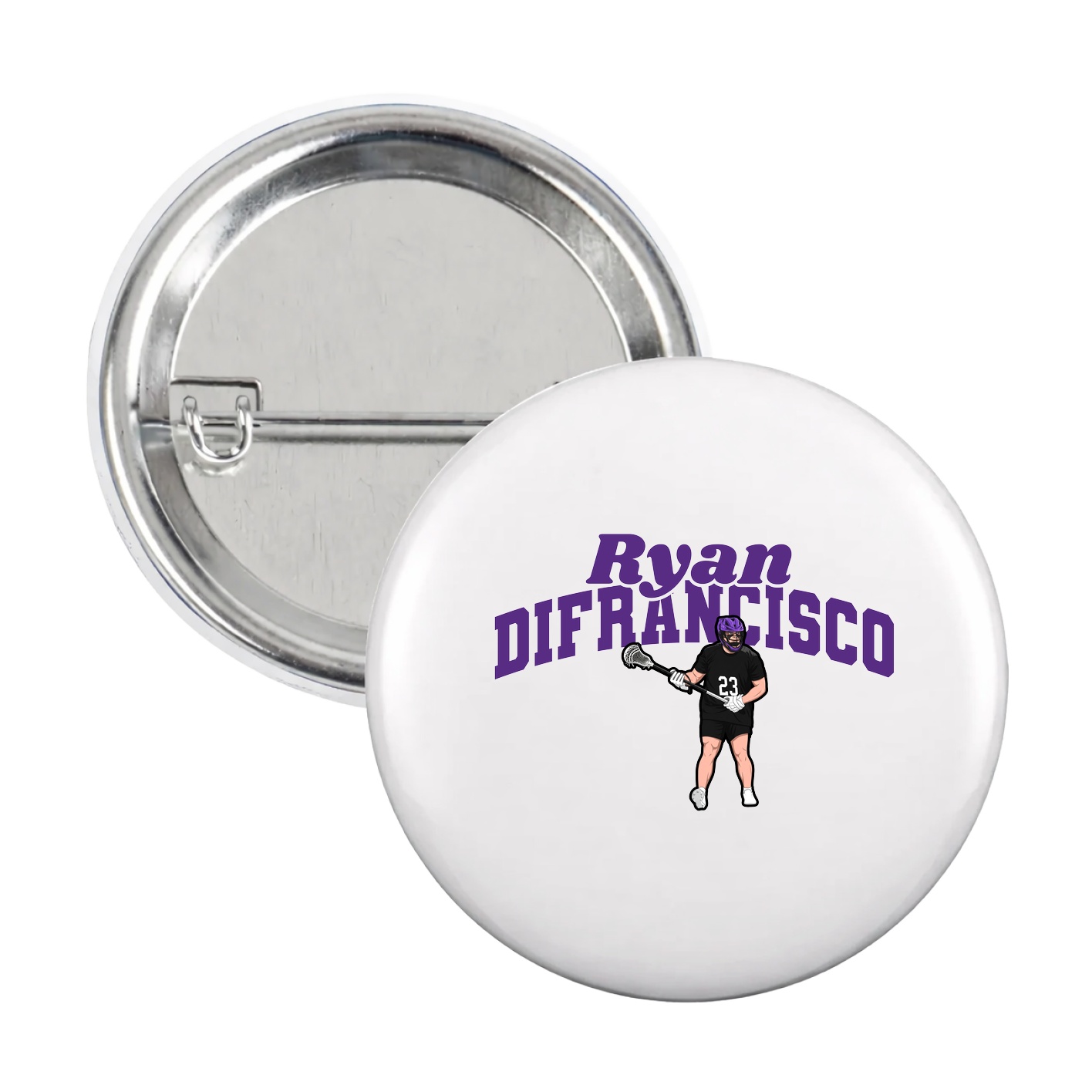 Game Day Button — Signature Arch in White