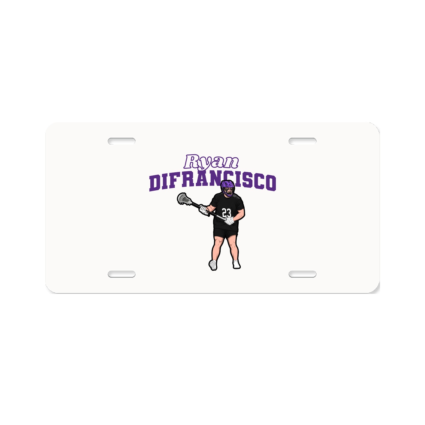 License Plate — Name Arch in Classic