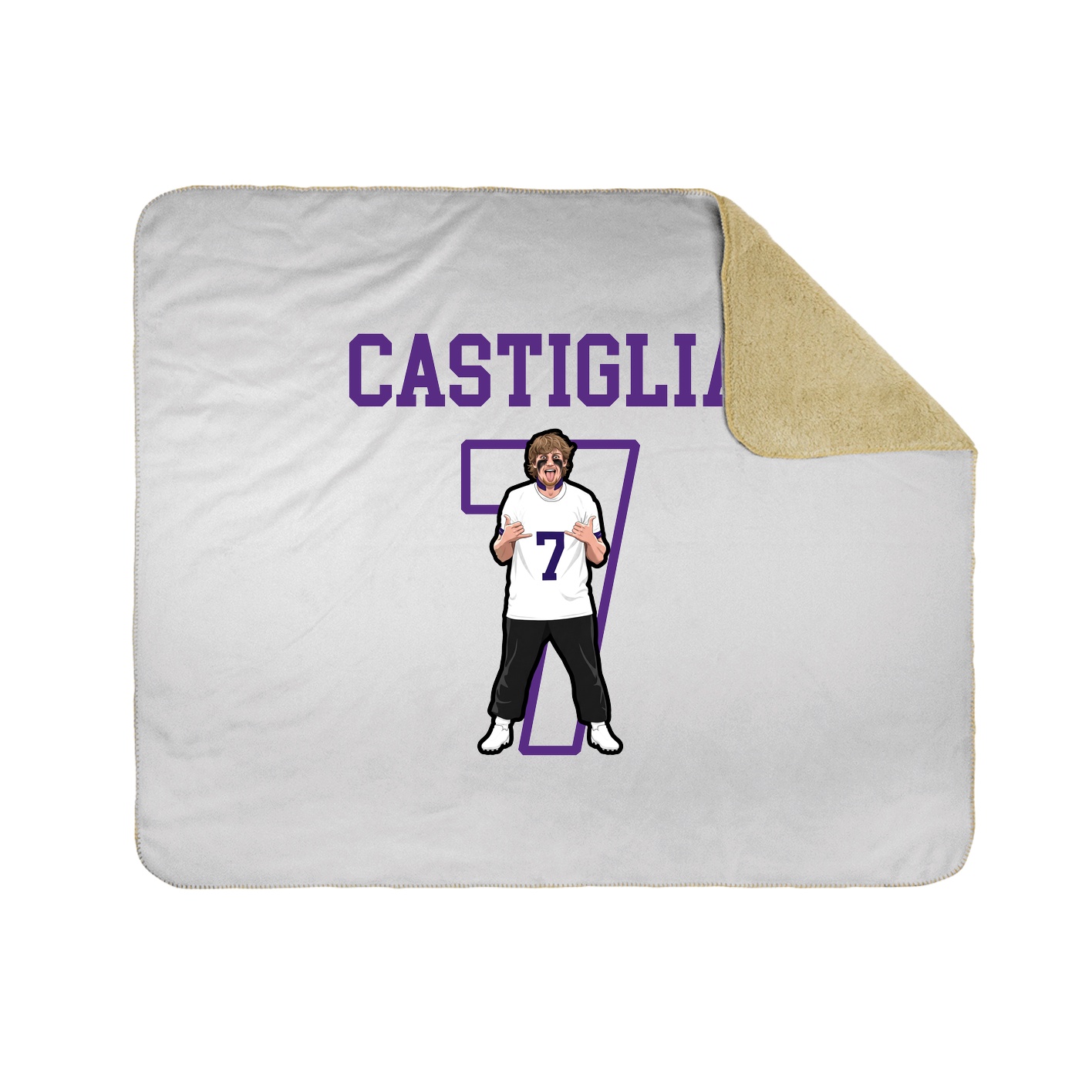 Throw Blanket — Shirsey in White