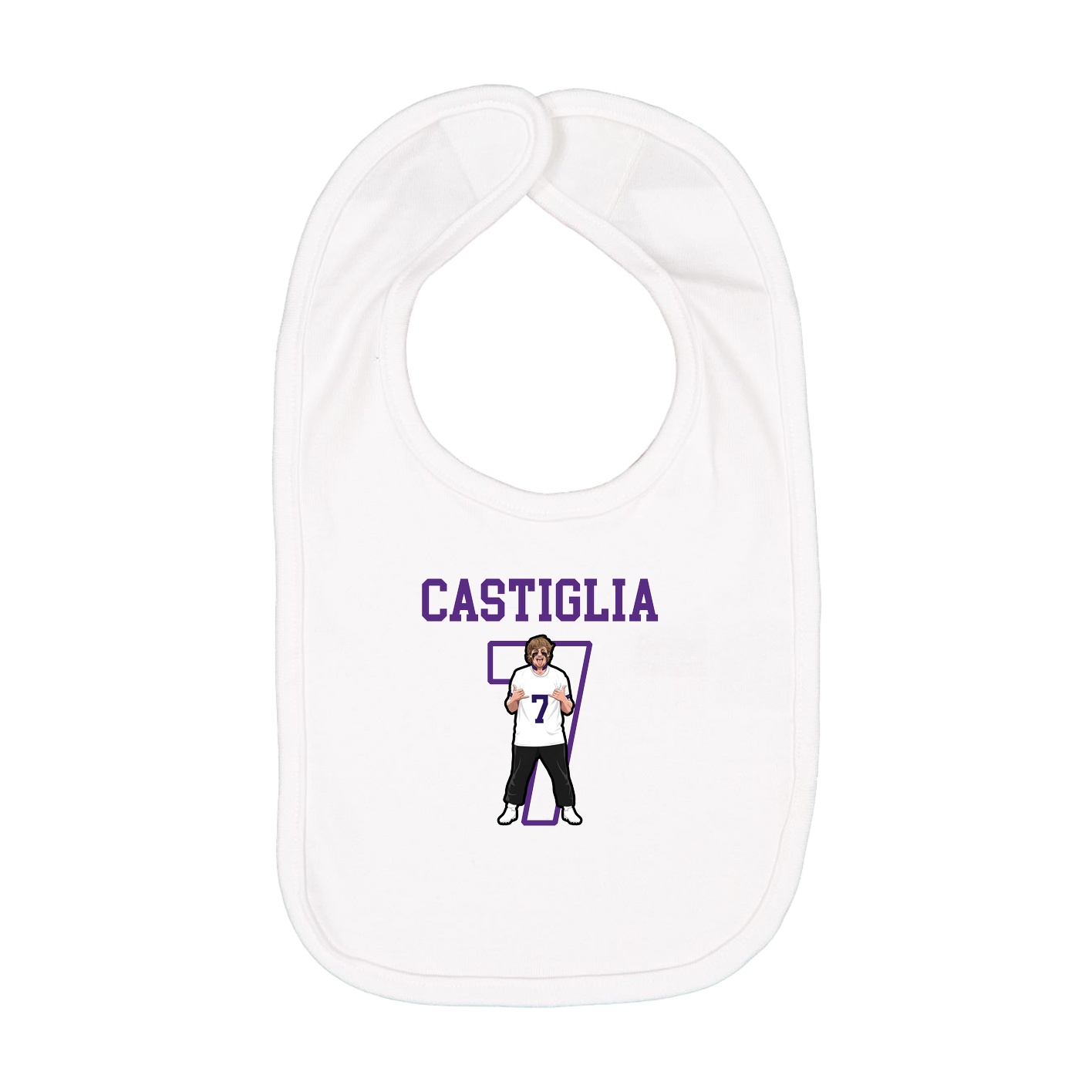 Infant Bib — Shirsey in White