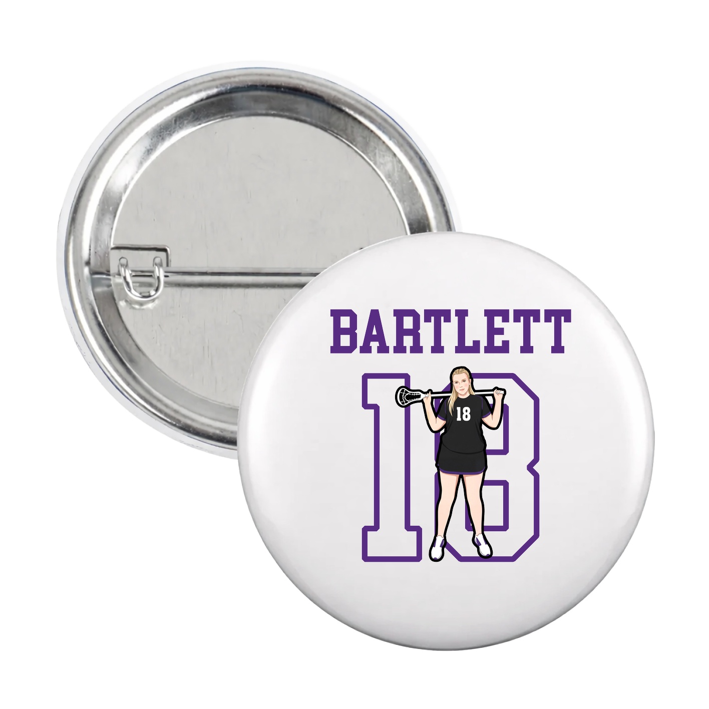 Game Day Button — Shirsey in White