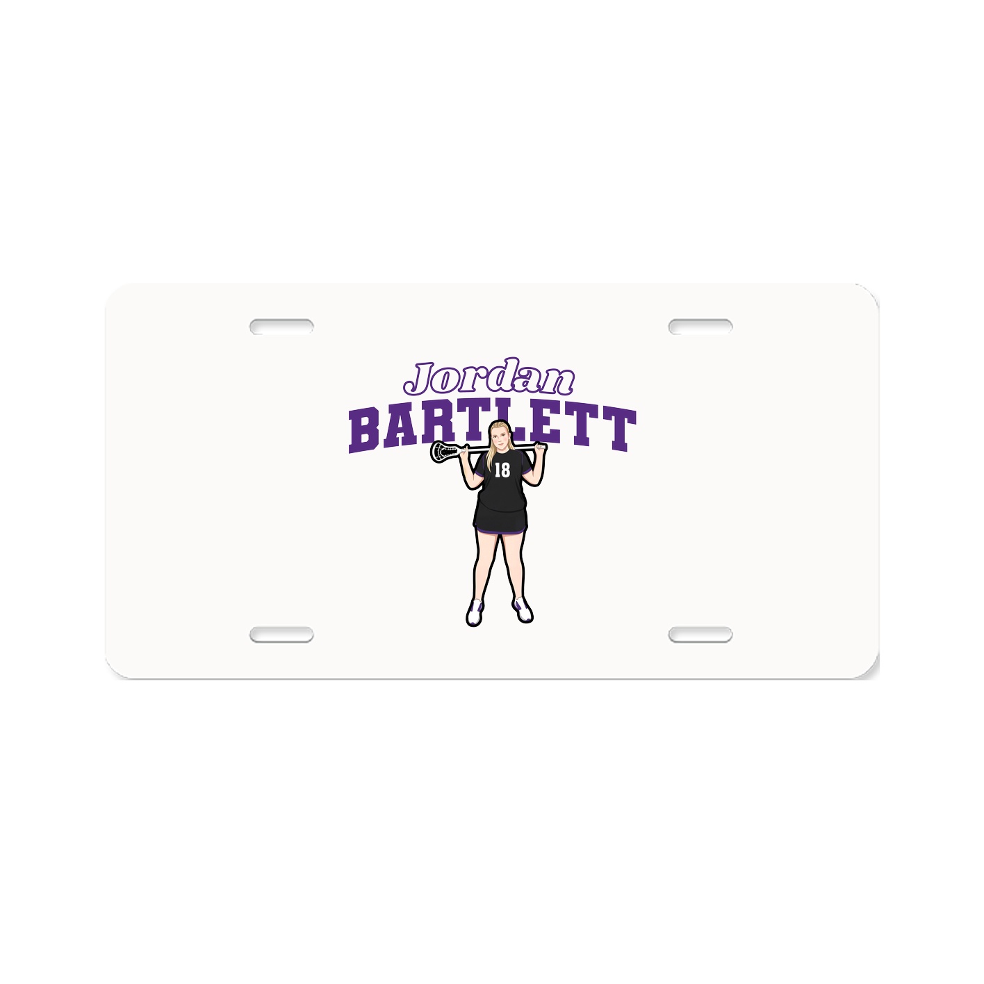 License Plate — Name Arch in Classic