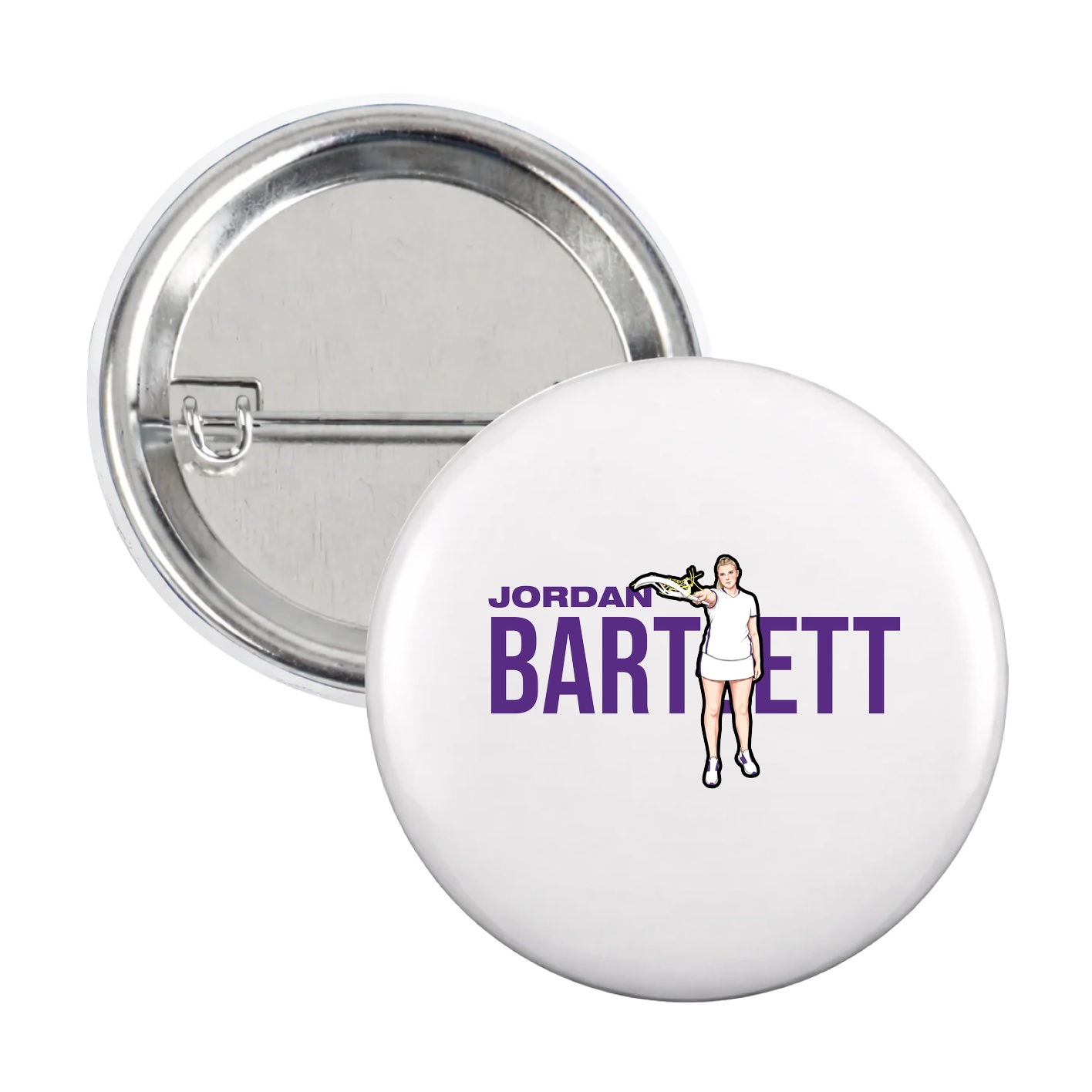 Game Day Button — Player Name in White