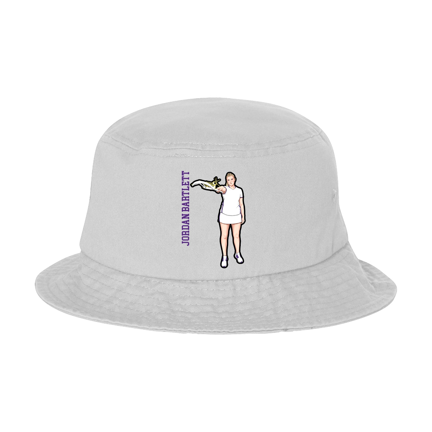 Bucket Cap — Name Vertical in White