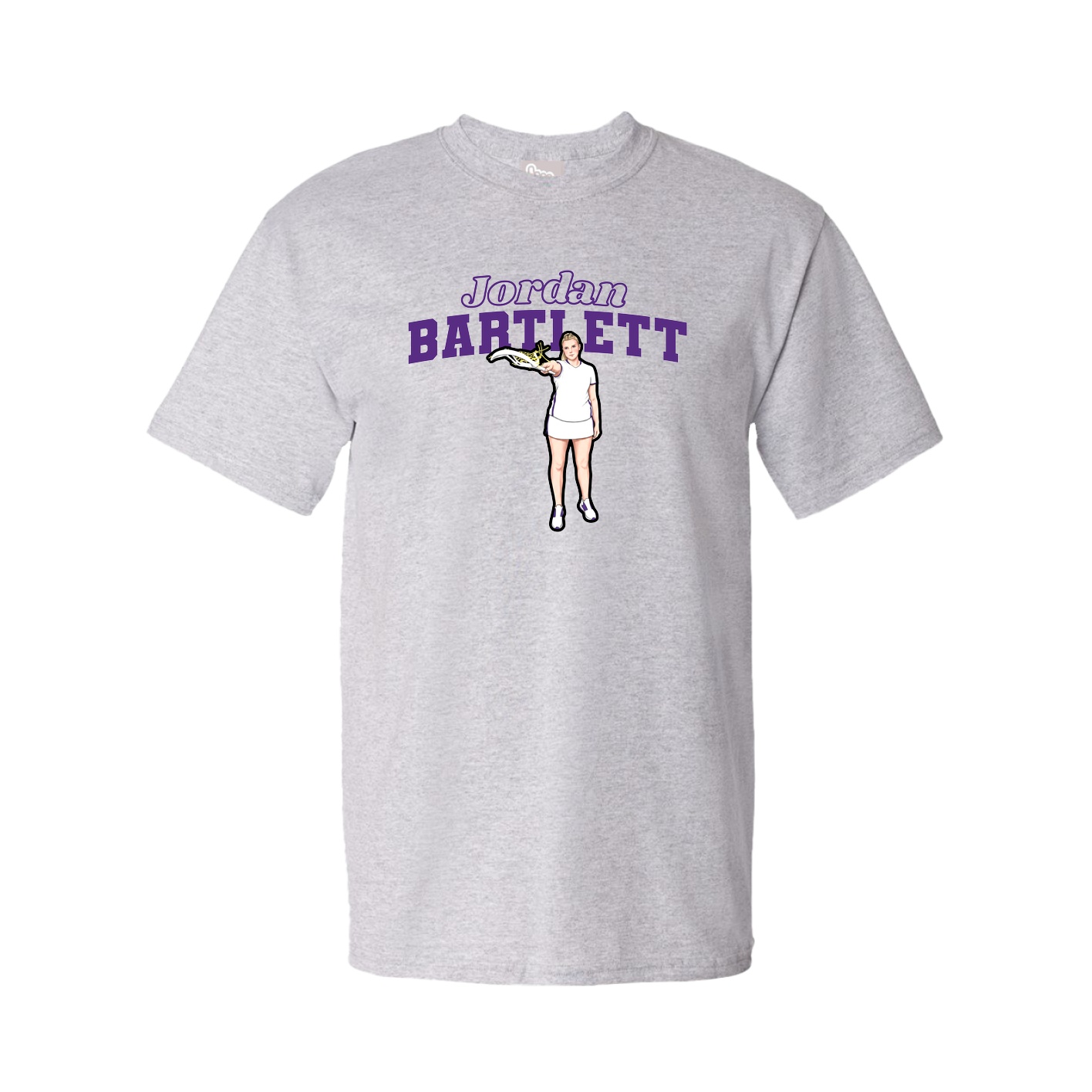 Youth Tee — Name Arch in Grey