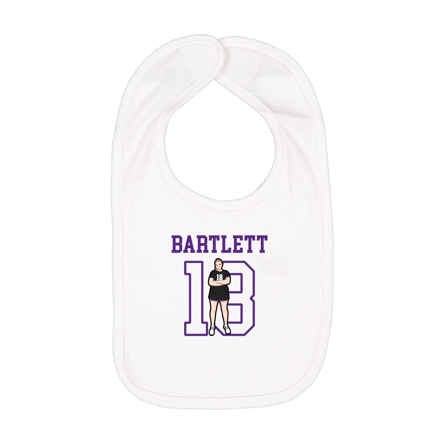 Infant Bib — Shirsey in White