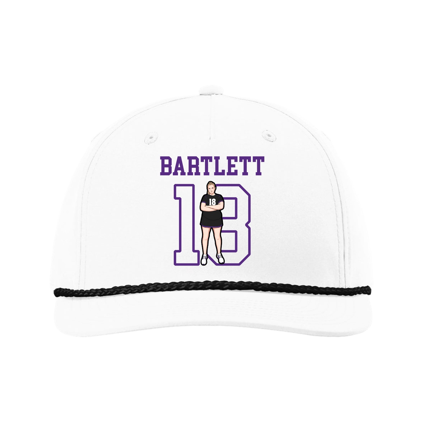 Five-Panel Classic Rope Cap — Shirsey in White