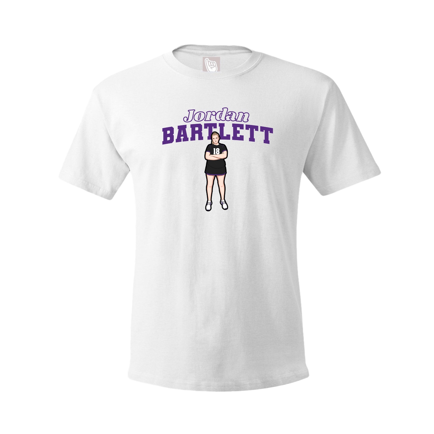 Tee — Name Arch in White