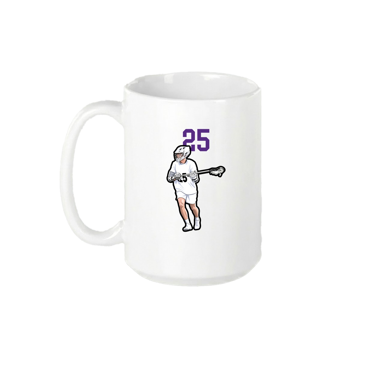 15oz Coffee Mug — Number Top in White