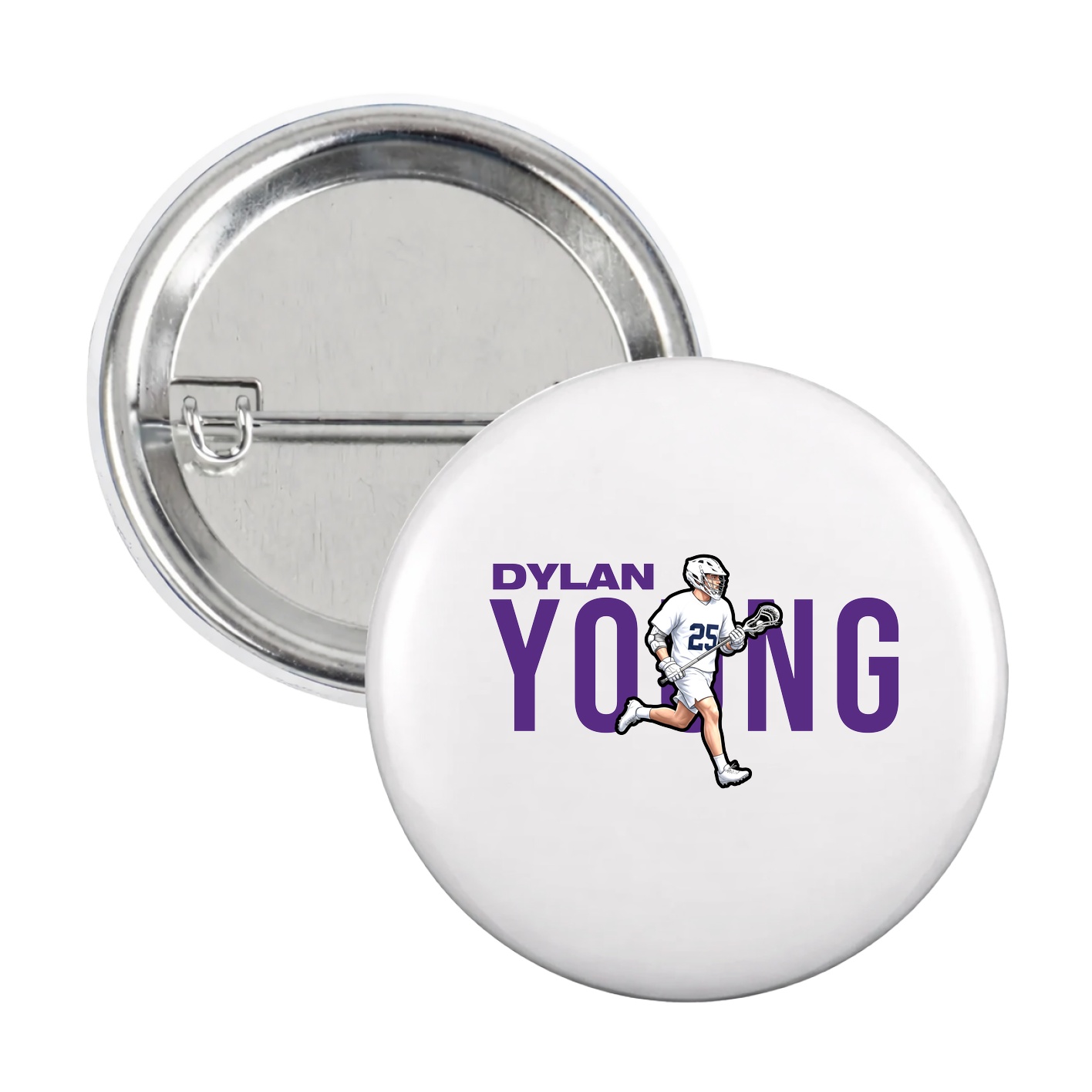 Game Day Button — Player Name in White