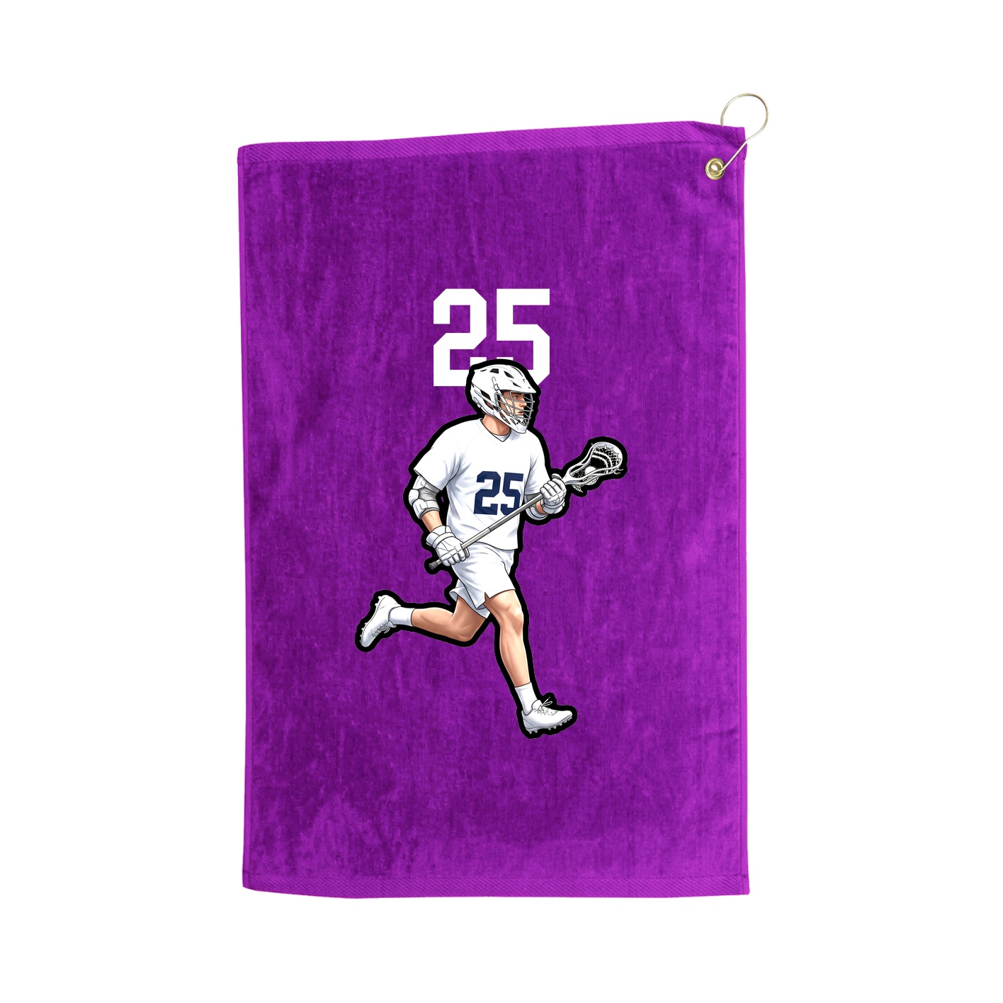 Golf Towel — Number Top in Purple