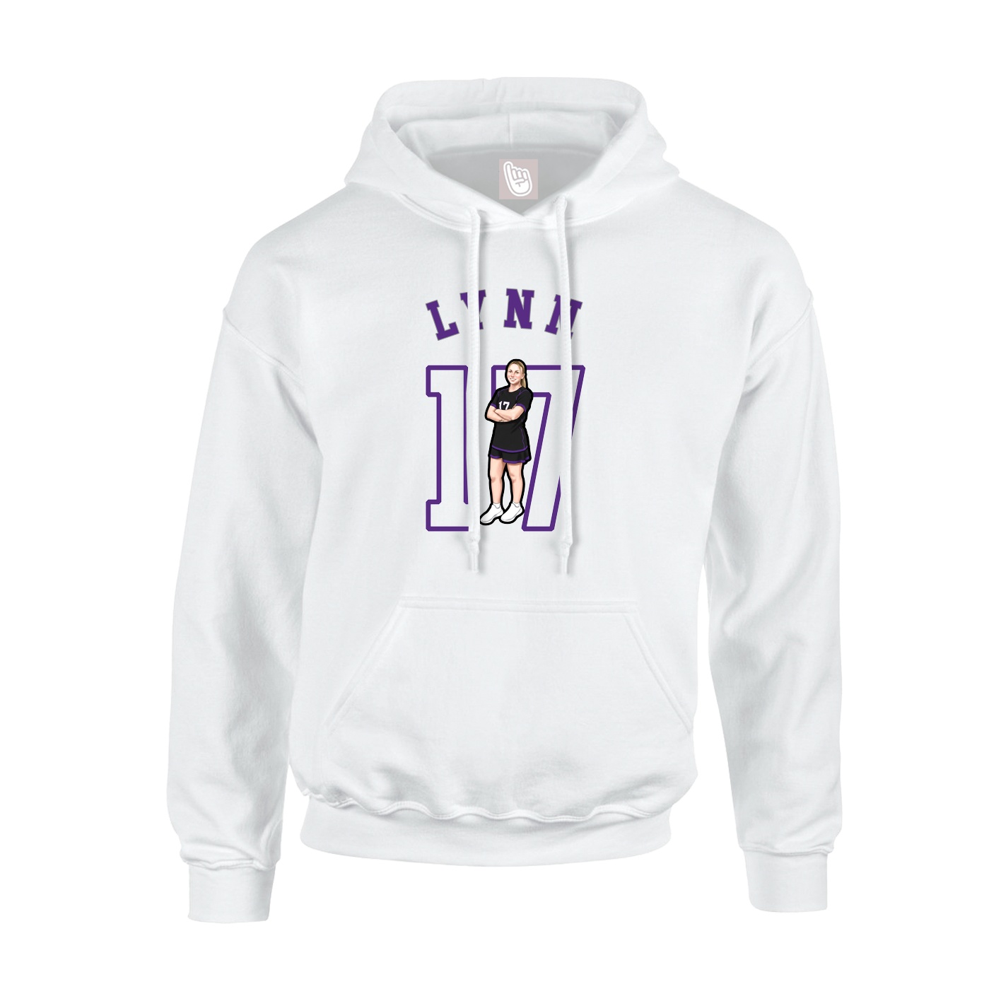 Youth Hoodie — Shirsey Arch in White