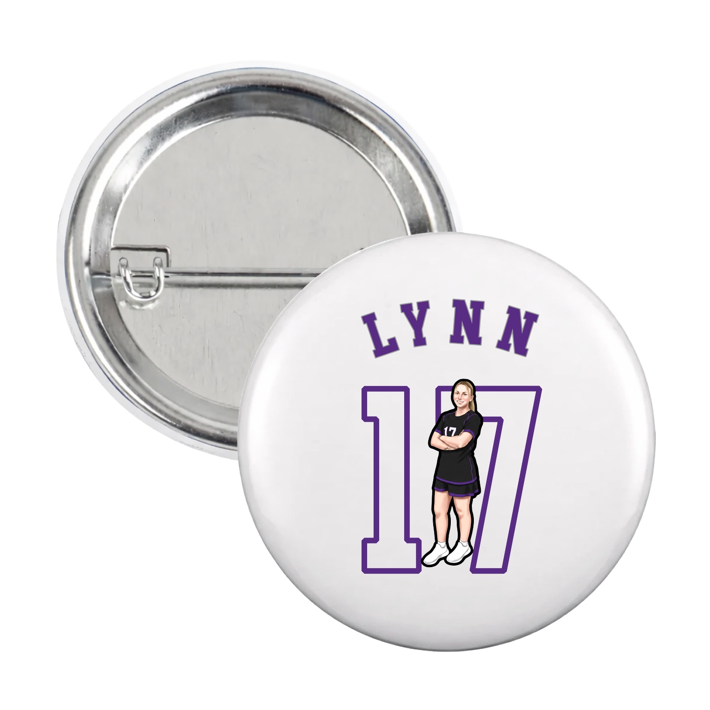 Game Day Button — Shirsey Arch in White
