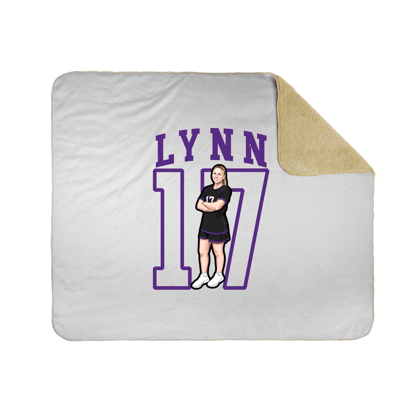 Throw Blanket — Shirsey in White