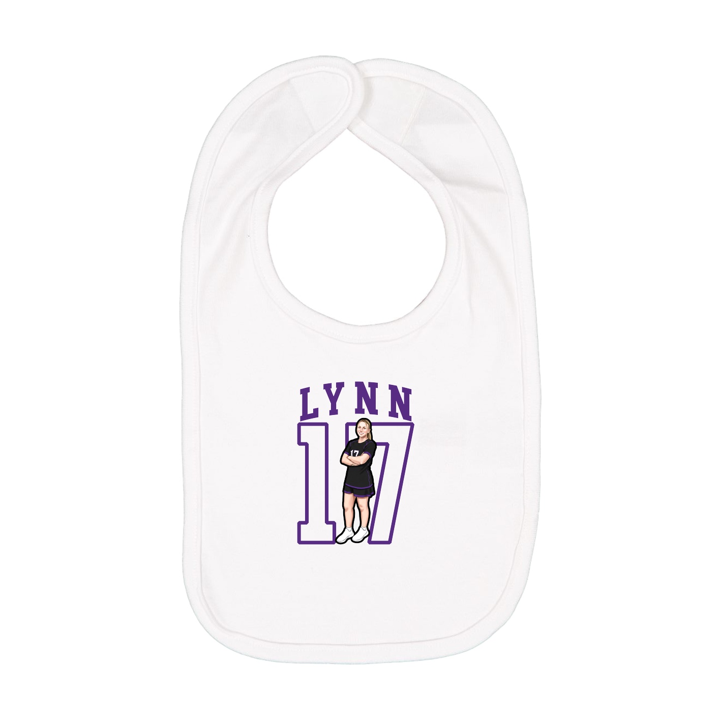Infant Bib — Shirsey in White