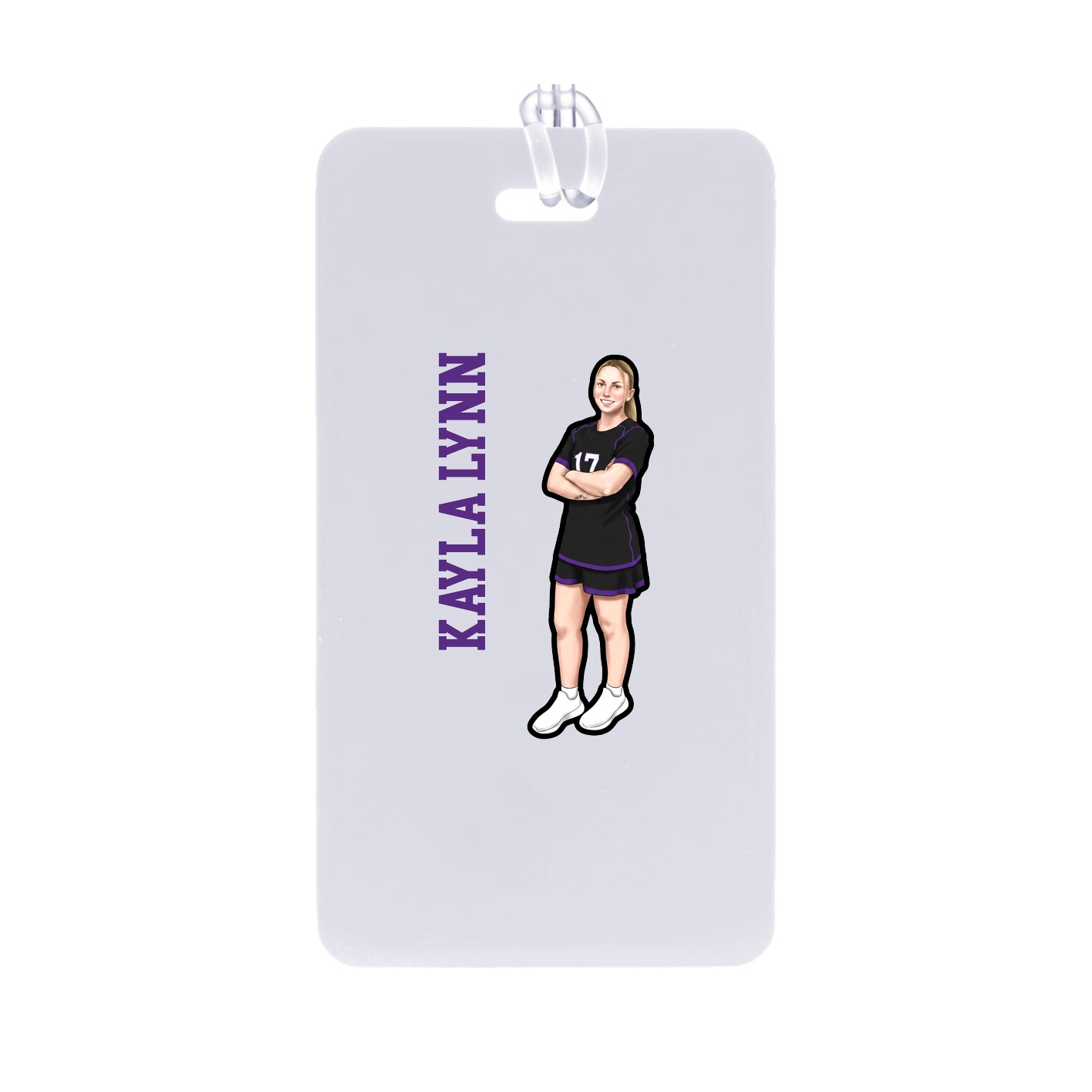 Bag Tag — Name Vertical in Classic