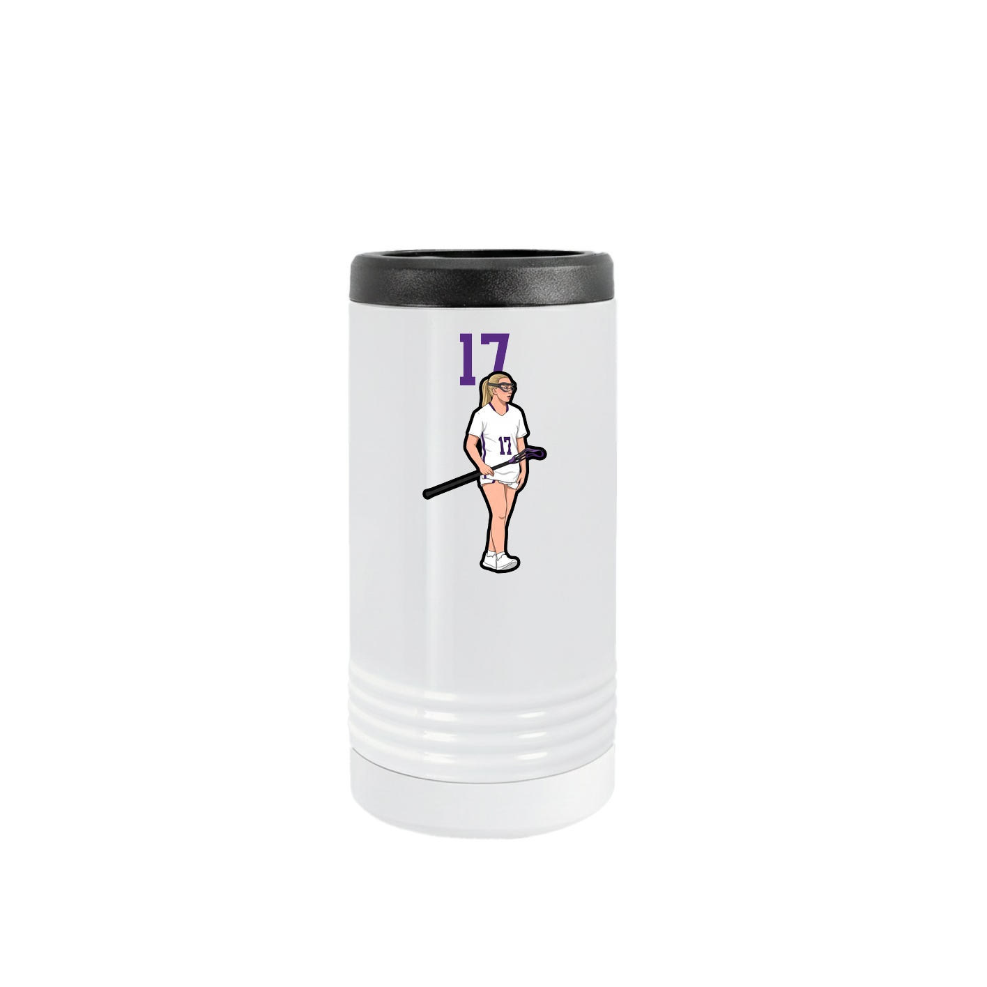 Slim Beverage Holder — Number Top in White