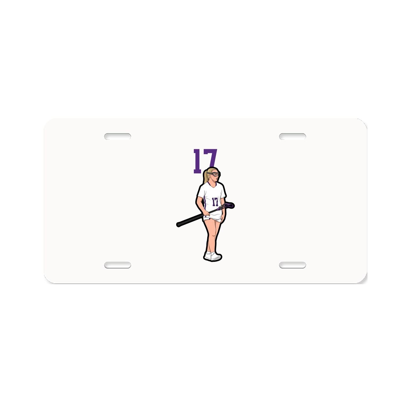 License Plate — Number Top in Classic
