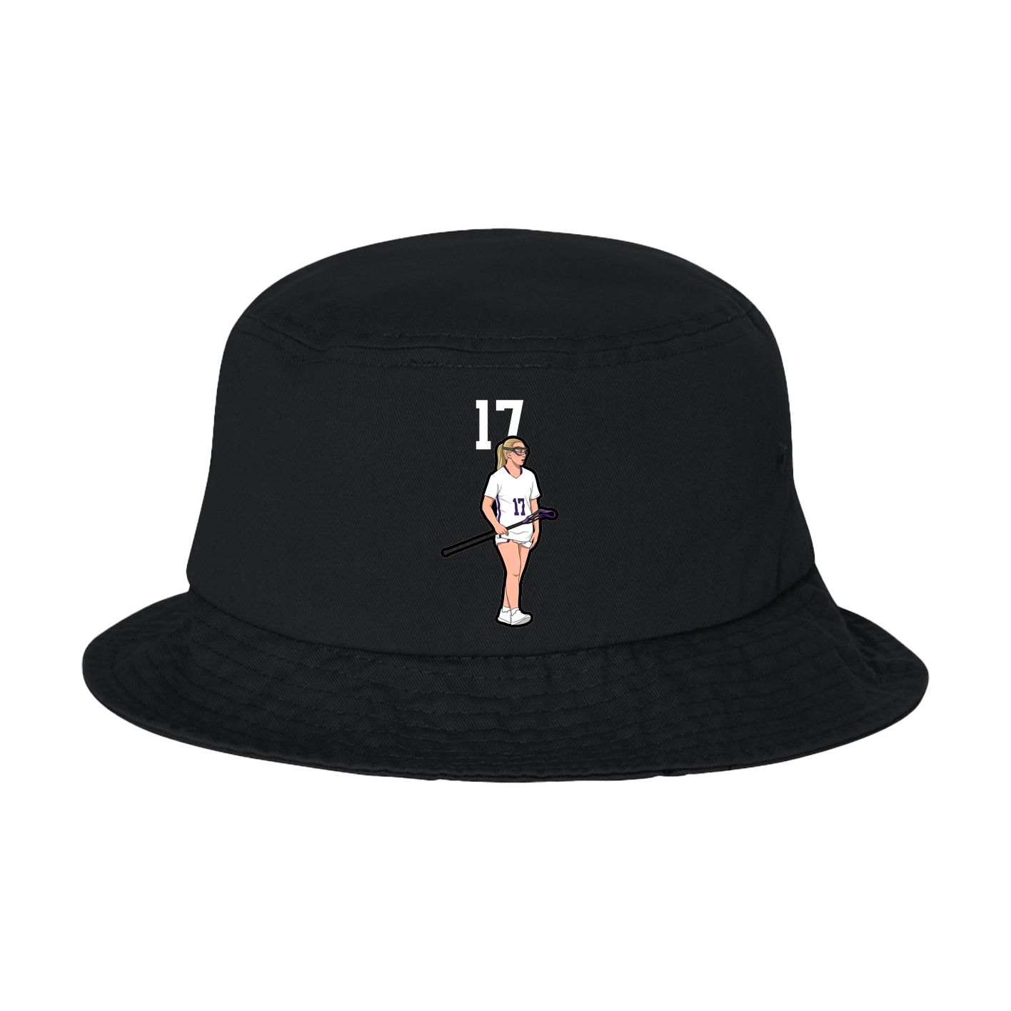 Bucket Cap — Number Top in Black