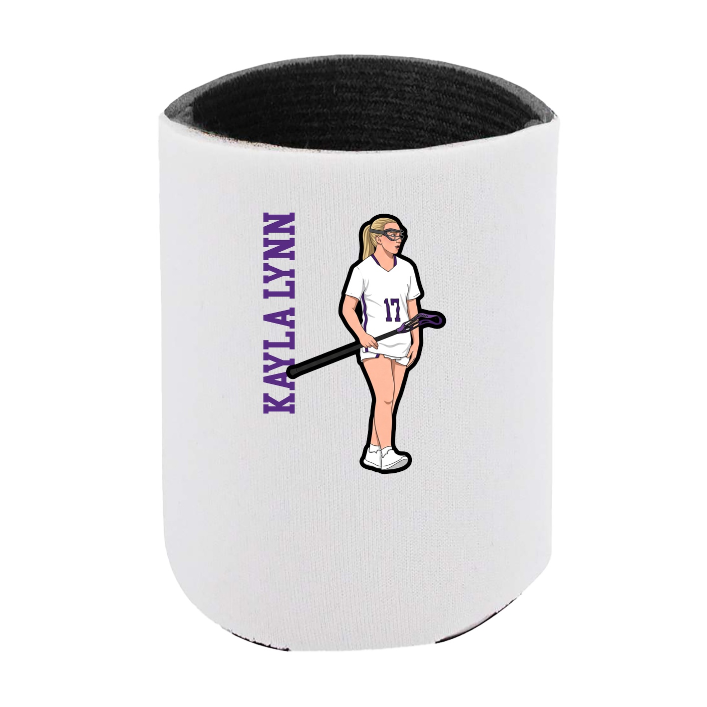 Can Holder — Name Vertical in White