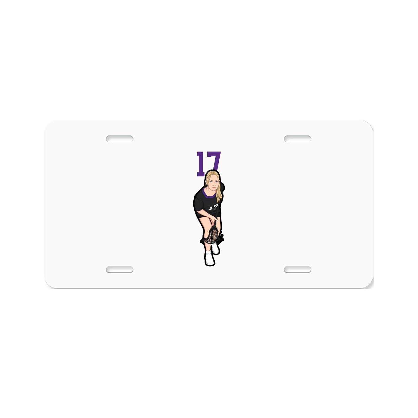 License Plate — Number Top in Classic