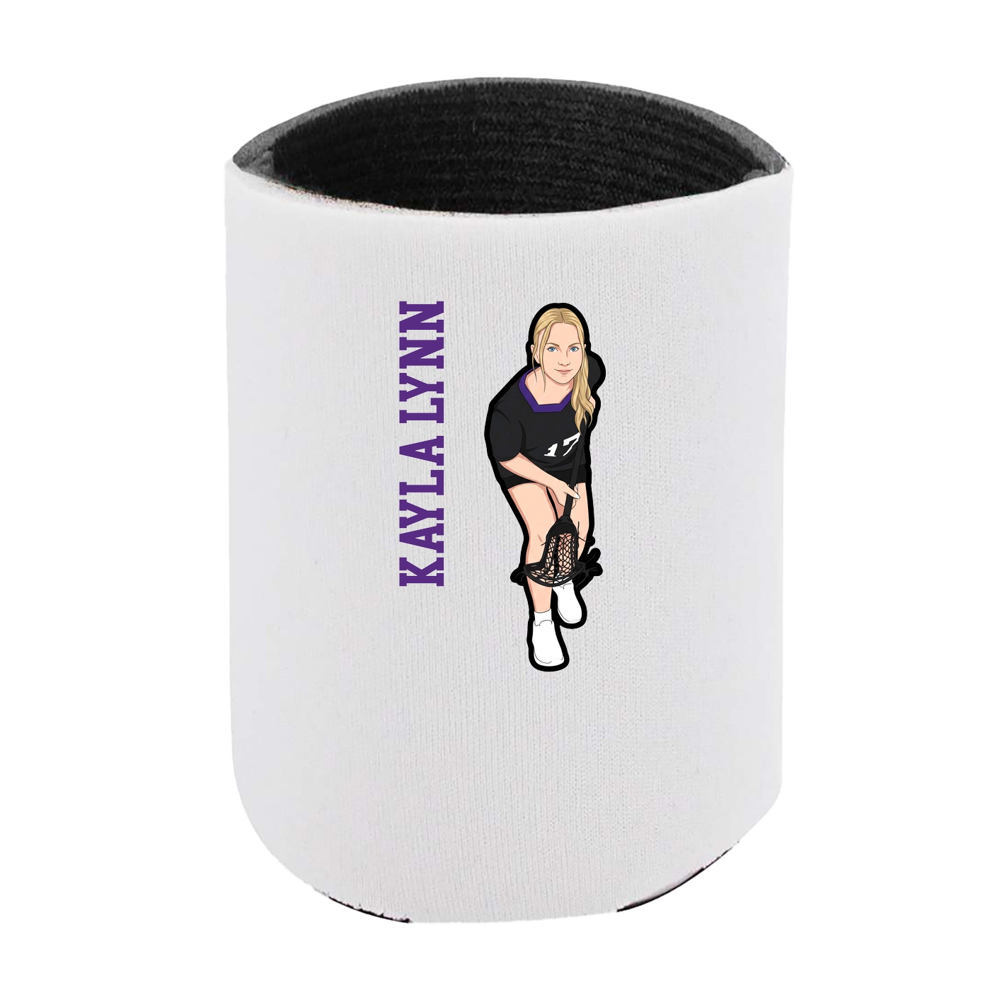 Can Holder — Name Vertical in White