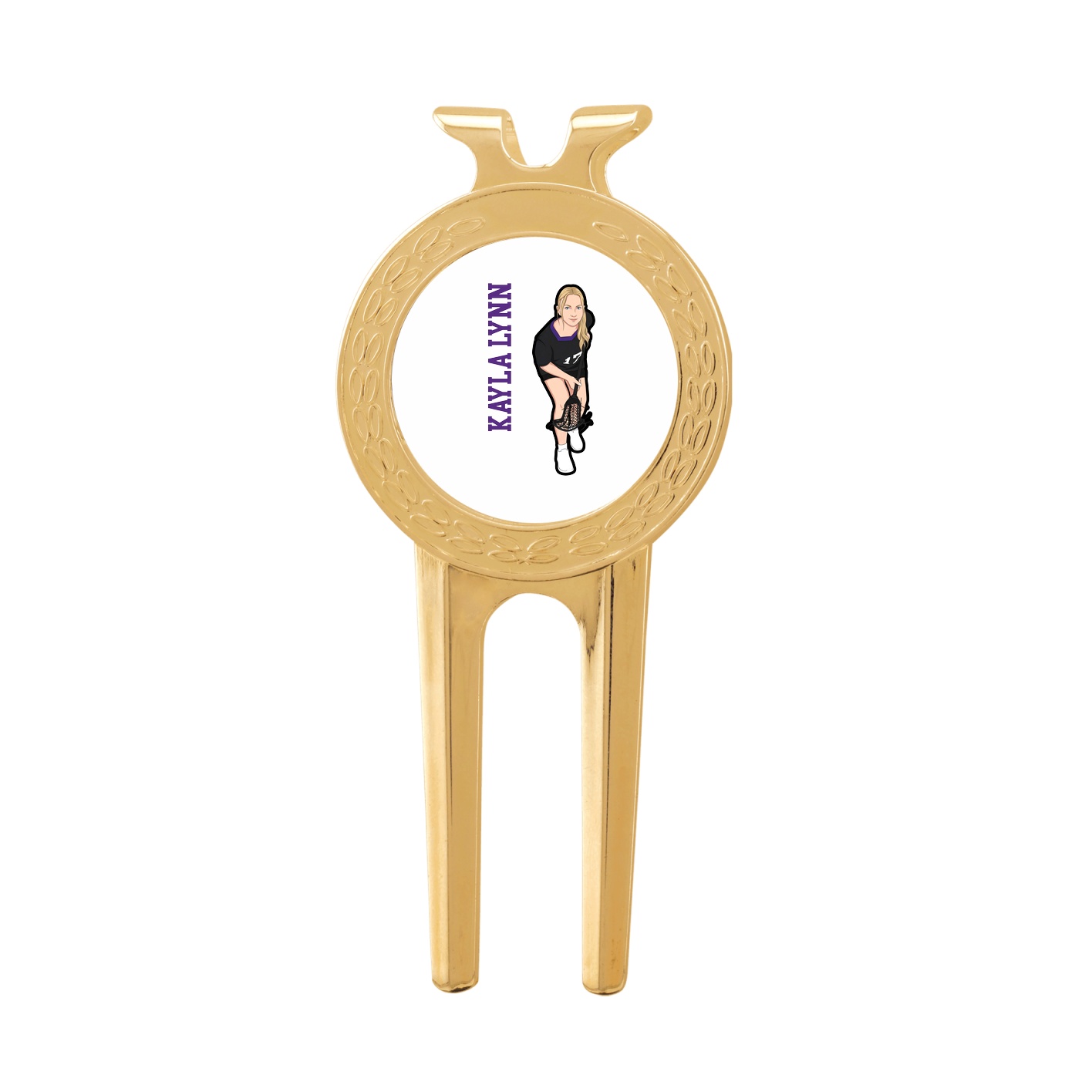 Divot Tool with Ball Marker — Name Vertical in Classic