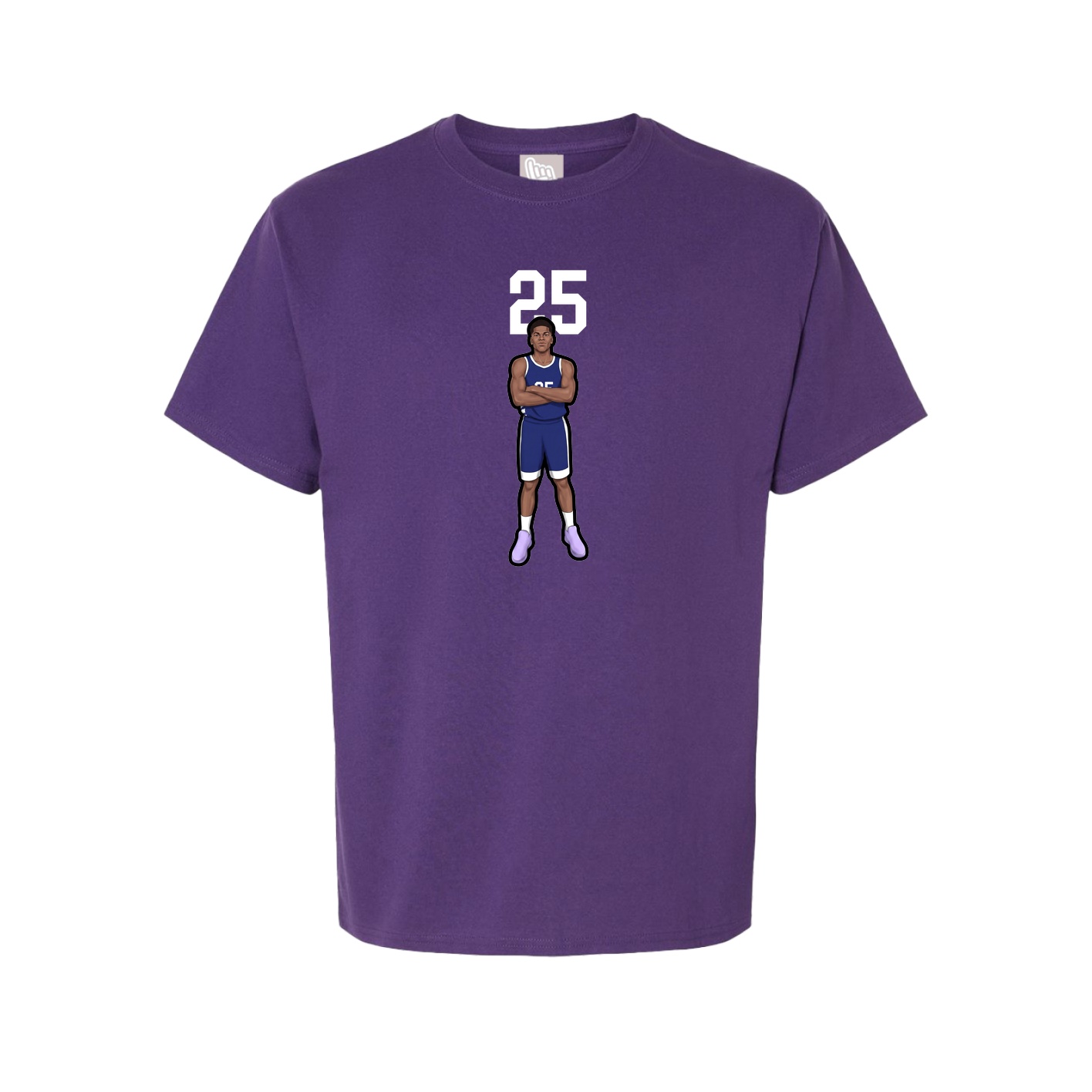 Youth Tee — Number Top in Purple