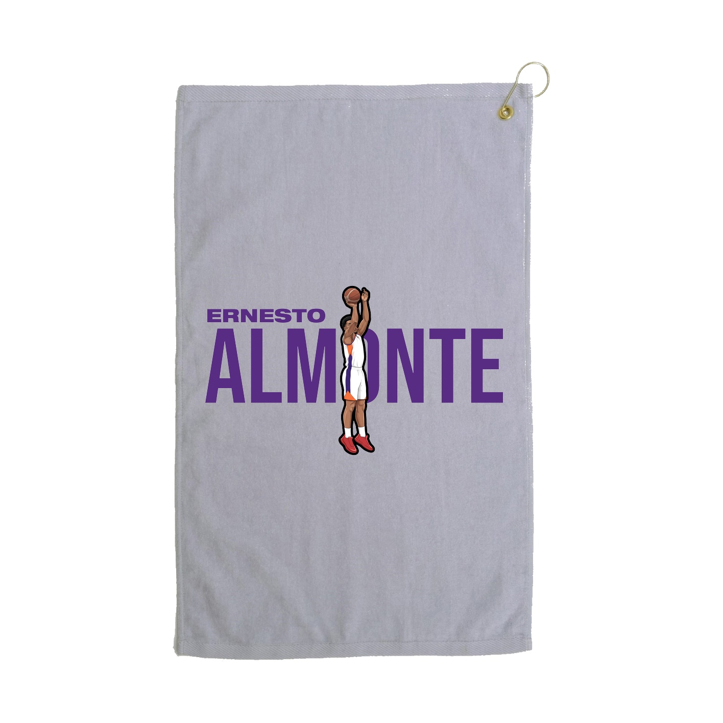 Golf Towel — Player Name in Grey